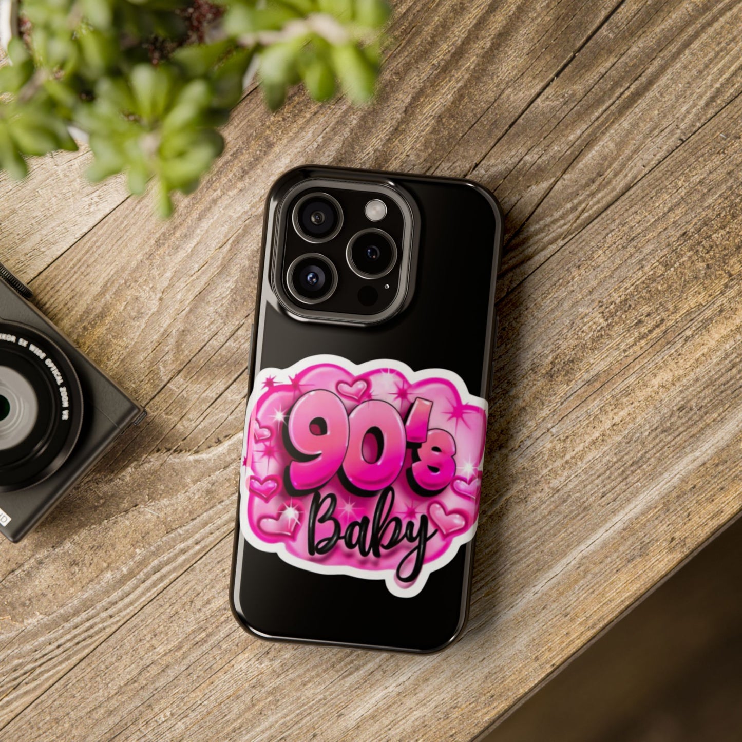 Impact-Resistant Case — "90's Baby" Pink Retro Graphic