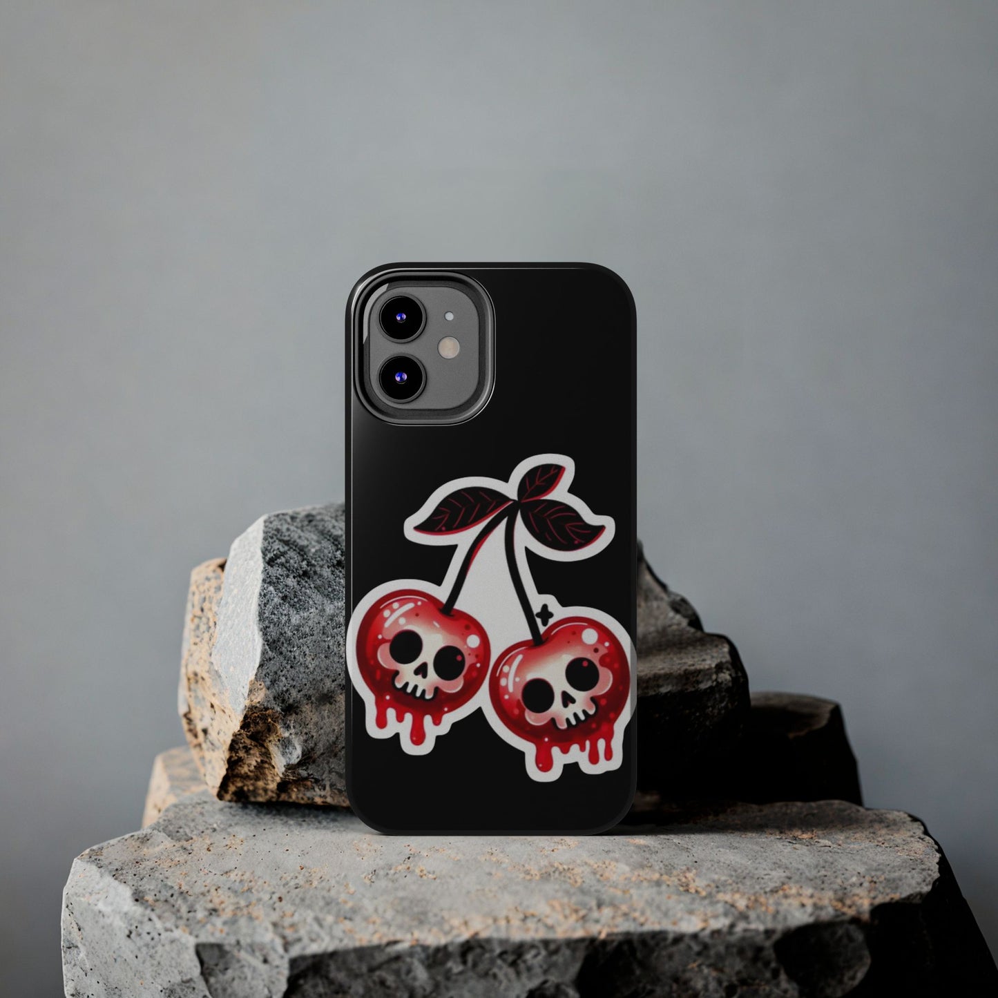 Tough Phone Case — Dripping Skull Cherries Graphic