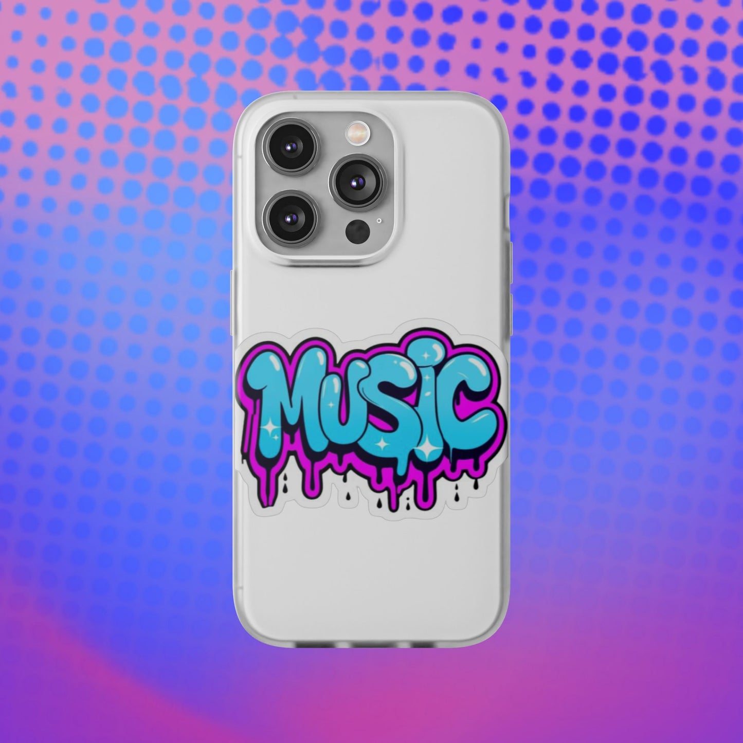 Music Graffiti Phone Case — Trendy Flexible Protective Cover