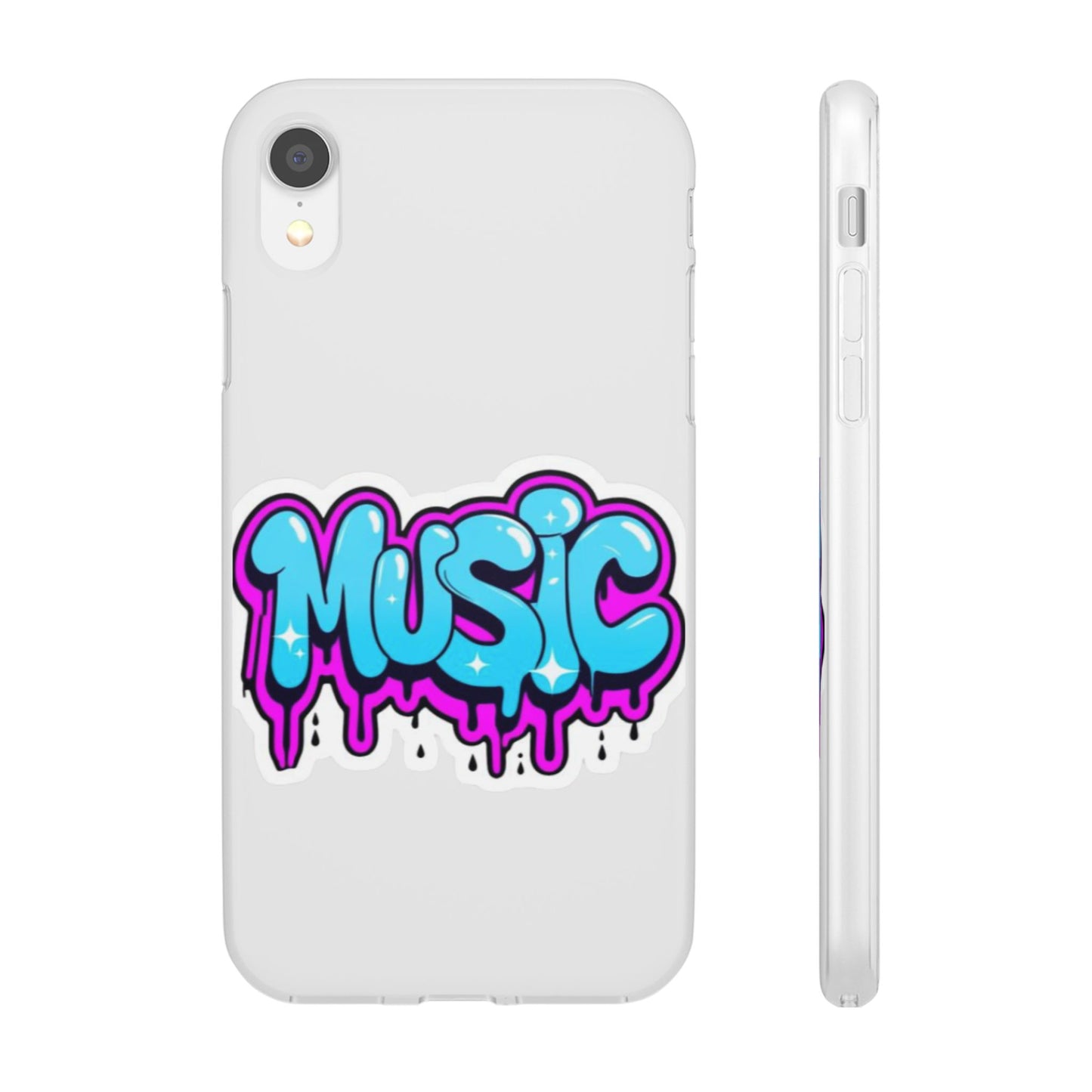 Music Graffiti Phone Case — Trendy Flexible Protective Cover