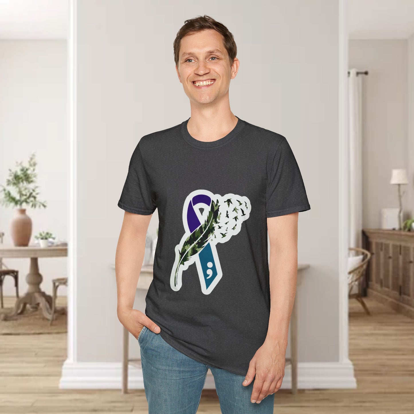 Suicide Awareness Unisex Softstyle T-Shirt (men’s)