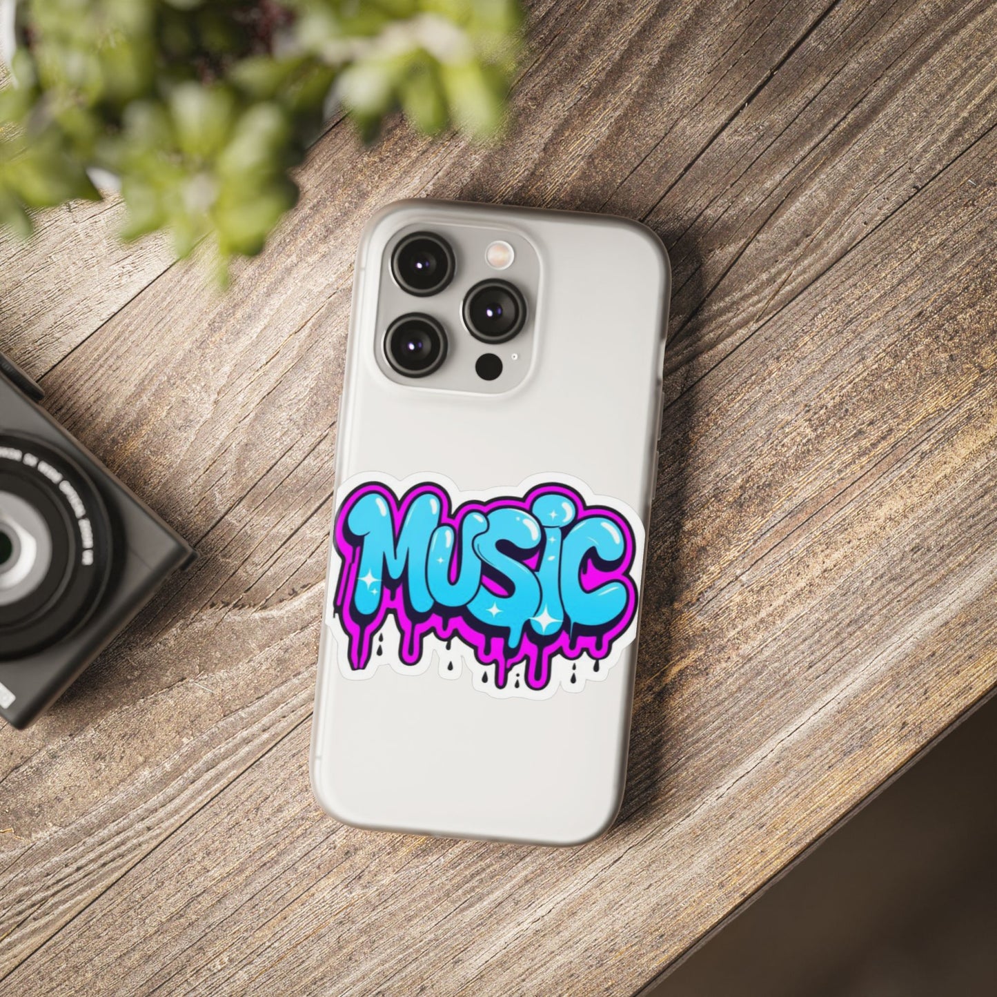 Music Graffiti Phone Case — Trendy Flexible Protective Cover