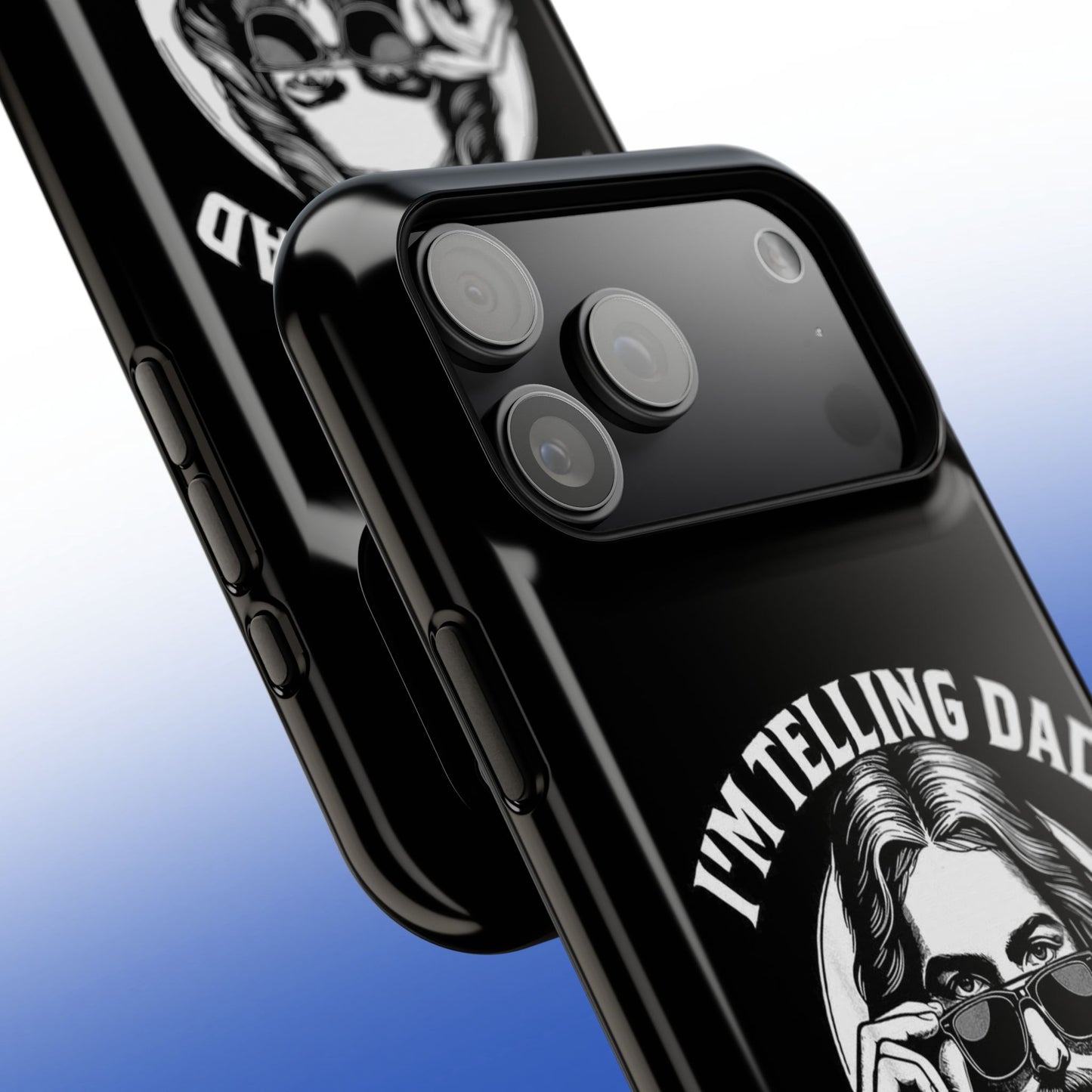 Phone Case — “I’m Telling Dad” Retro Jesus Graphic Impact-Resistant Case