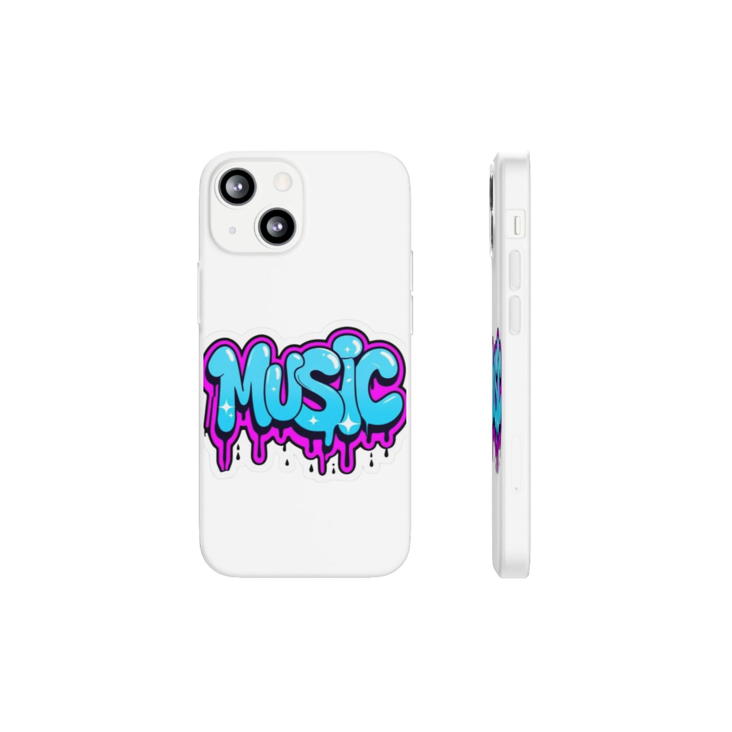 Music Graffiti Phone Case — Trendy Flexible Protective Cover