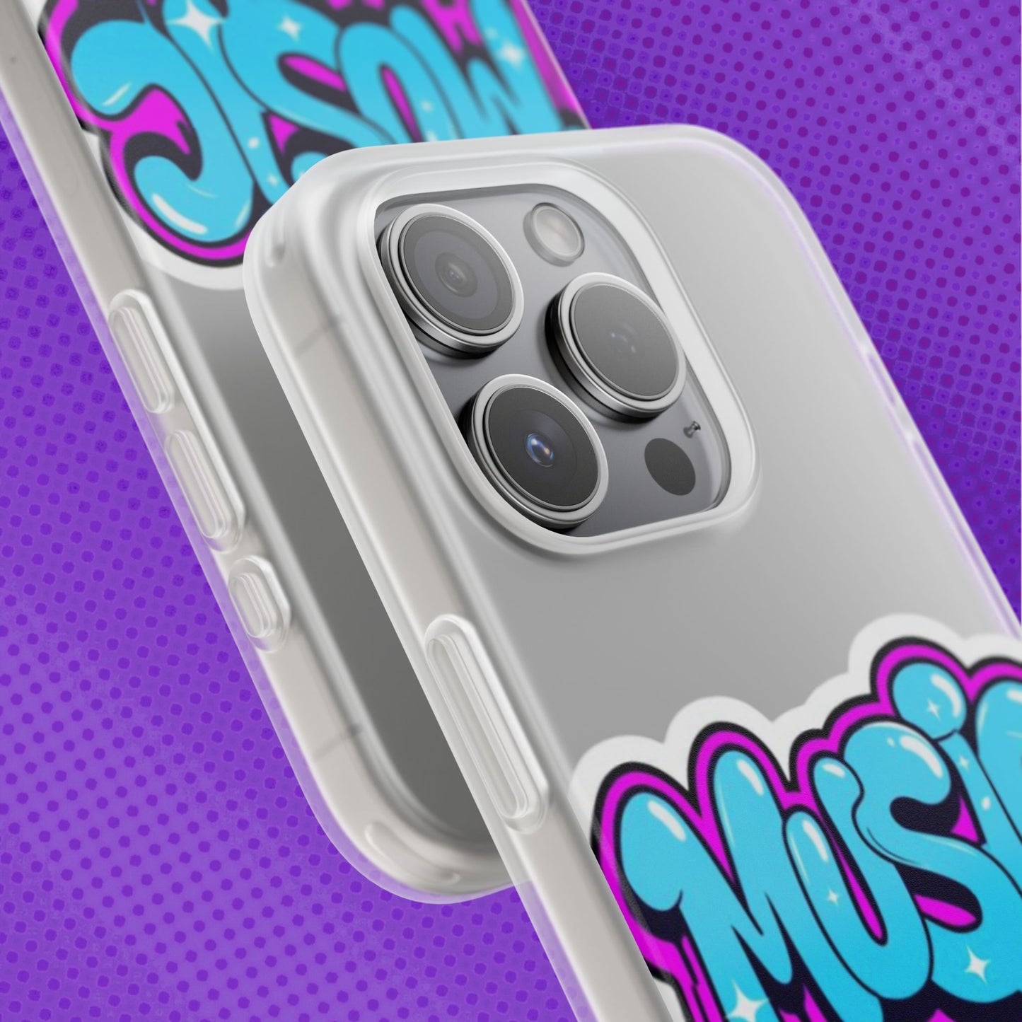 Music Graffiti Phone Case — Trendy Flexible Protective Cover