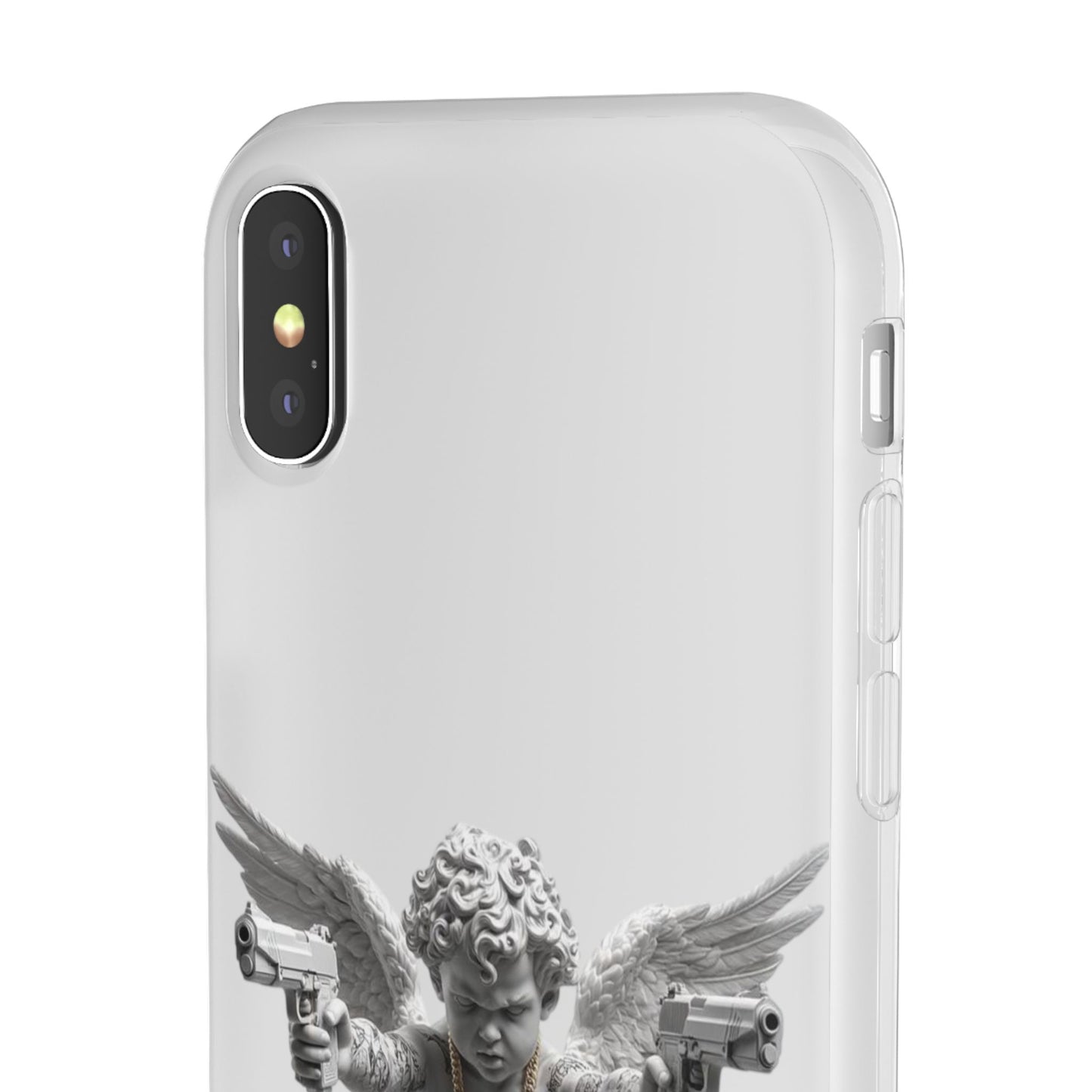 Cherub with Guns Phone Case — Edgy Angel iPhone Case