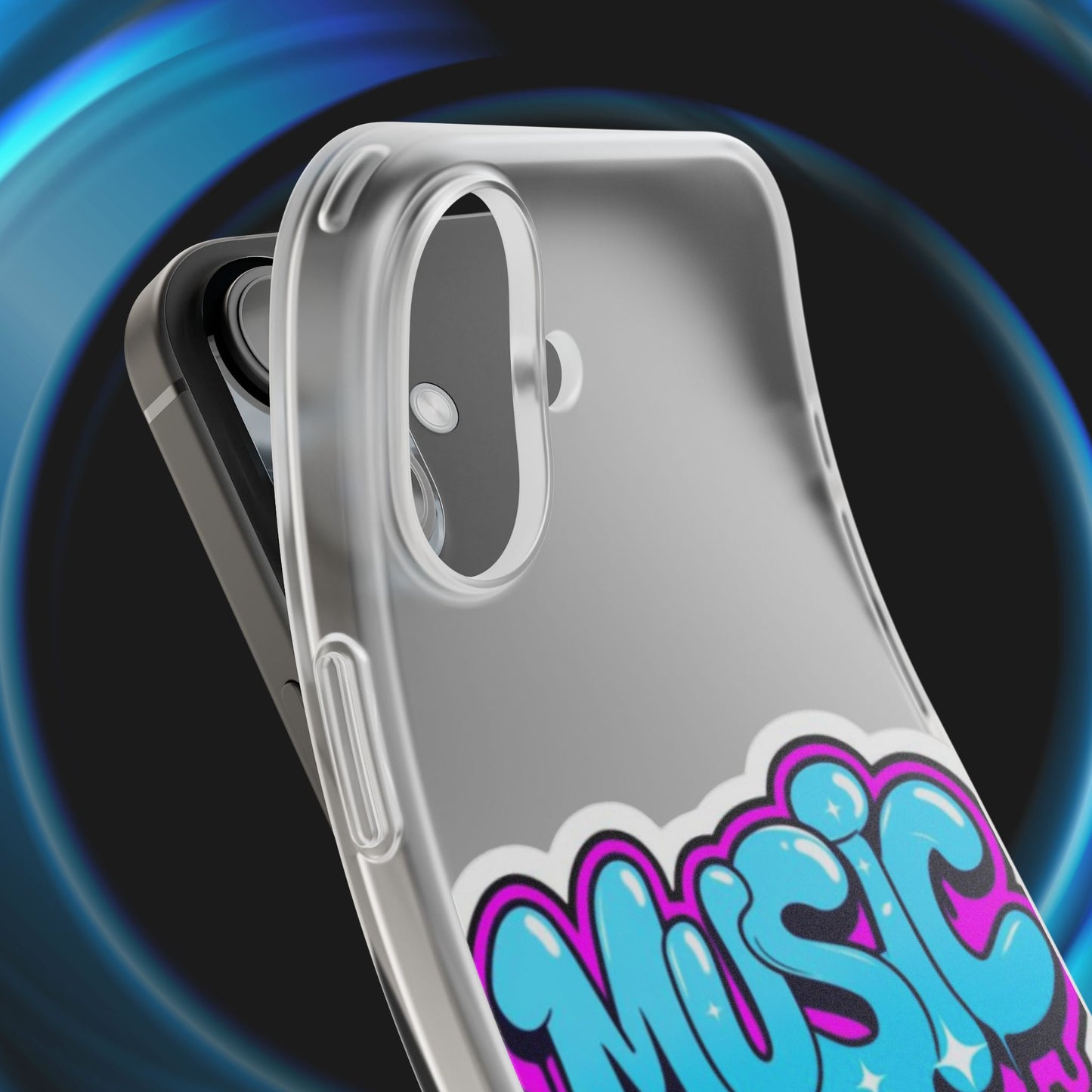 Music Graffiti Phone Case — Trendy Flexible Protective Cover