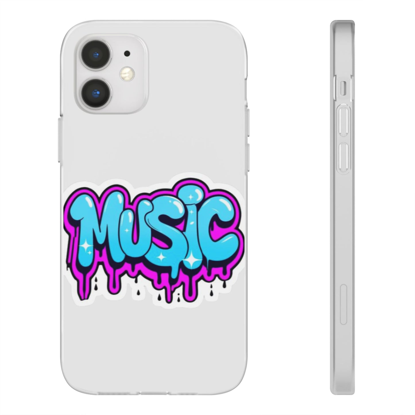 Music Graffiti Phone Case — Trendy Flexible Protective Cover