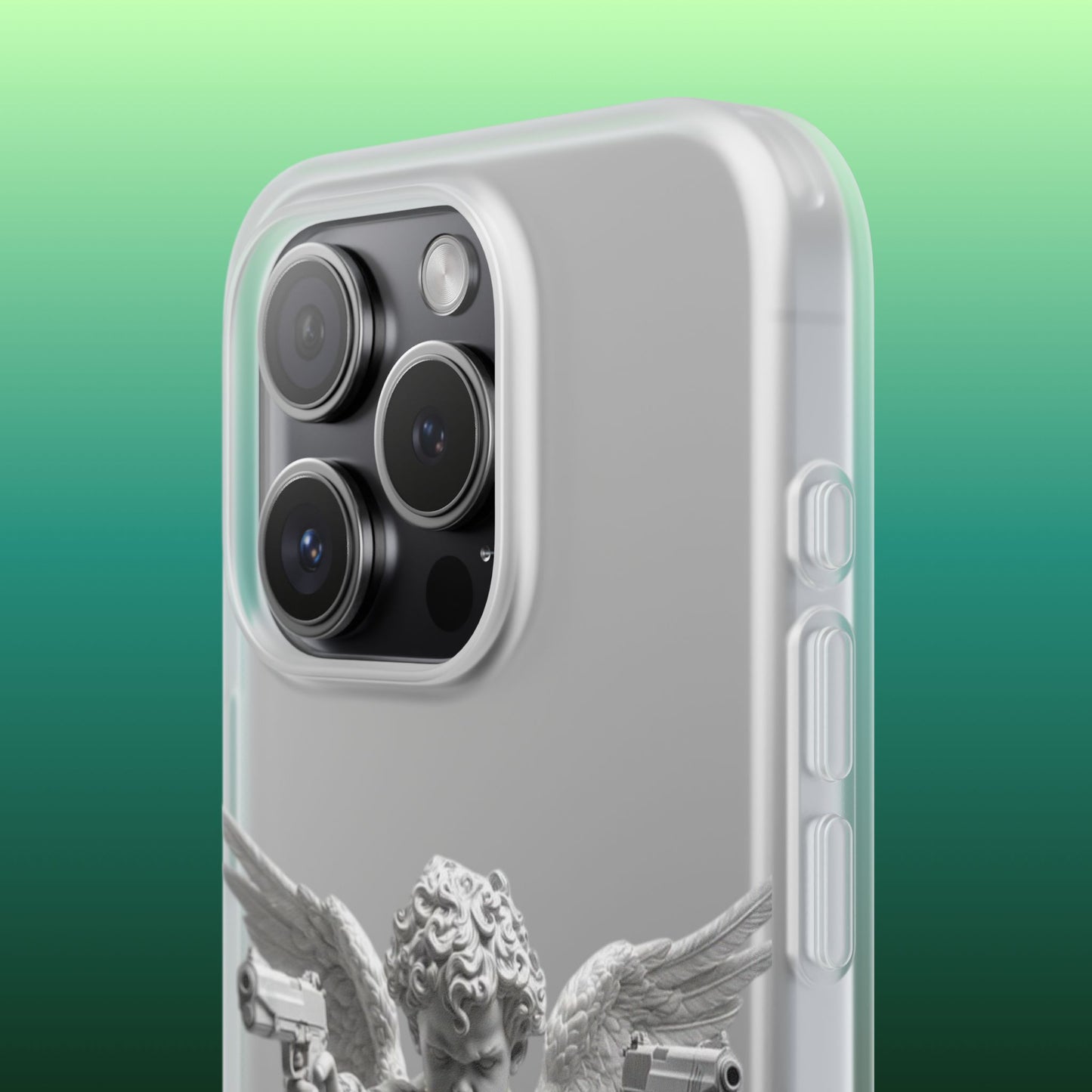 Cherub with Guns Phone Case — Edgy Angel iPhone Case