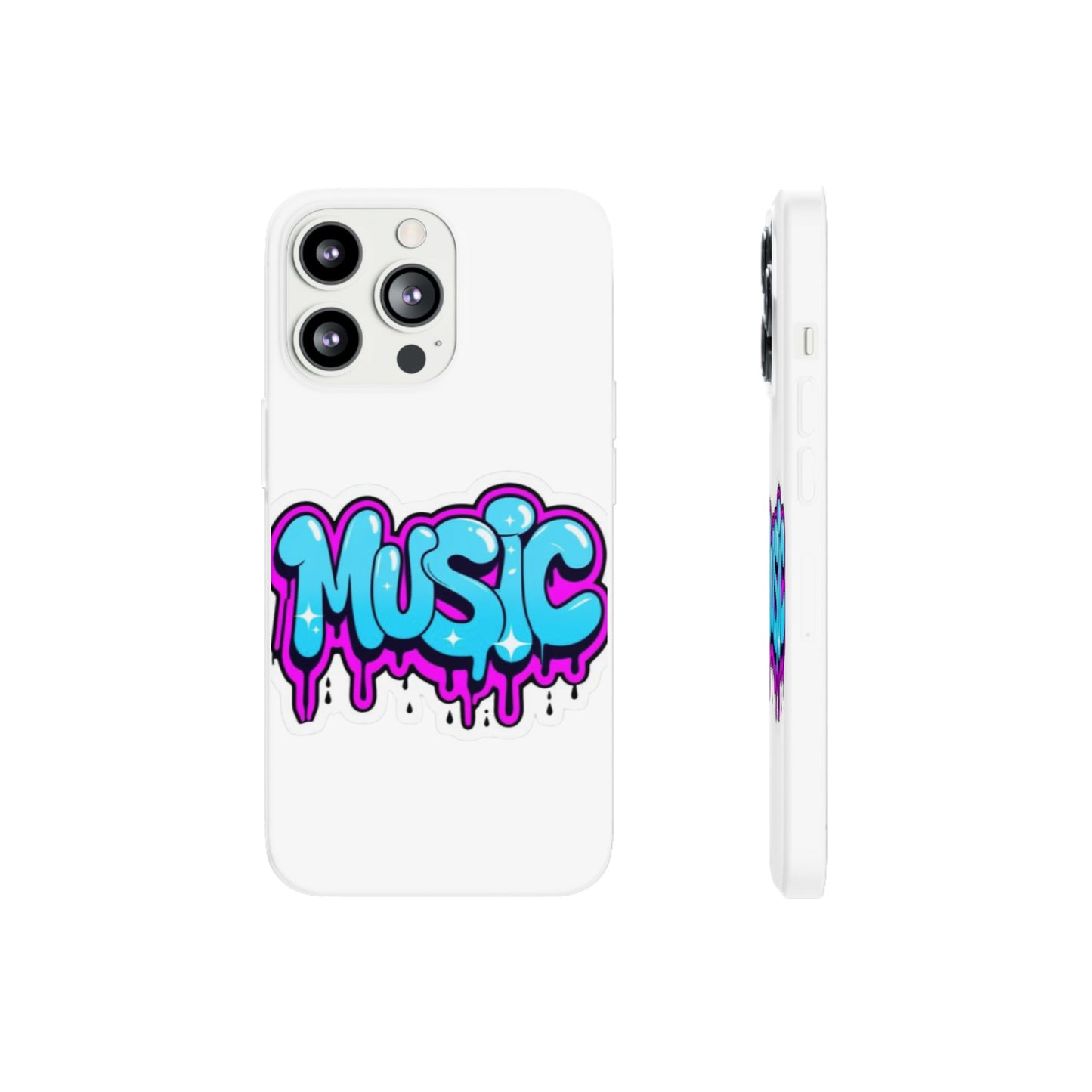 Music Graffiti Phone Case — Trendy Flexible Protective Cover