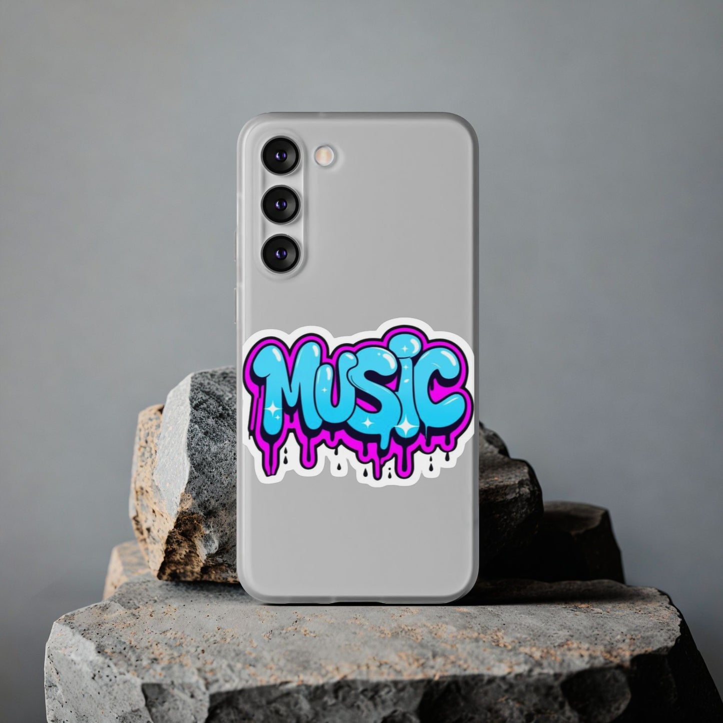 Music Graffiti Phone Case — Trendy Flexible Protective Cover