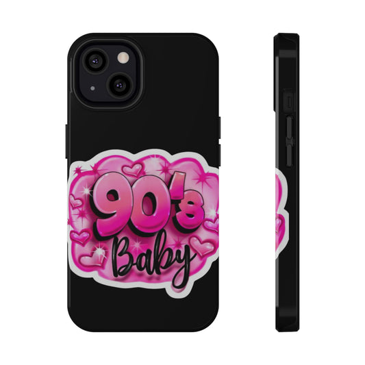 Impact-Resistant Case — "90's Baby" Pink Retro Graphic