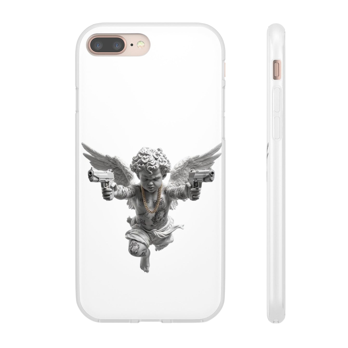 Cherub with Guns Phone Case — Edgy Angel iPhone Case