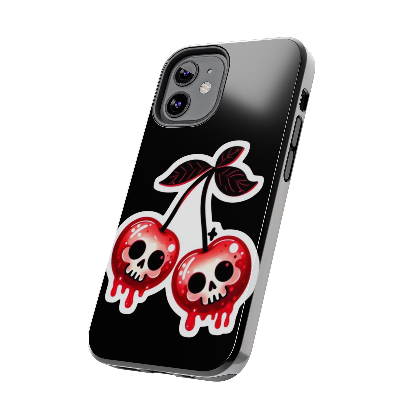 Tough Phone Case — Dripping Skull Cherries Graphic