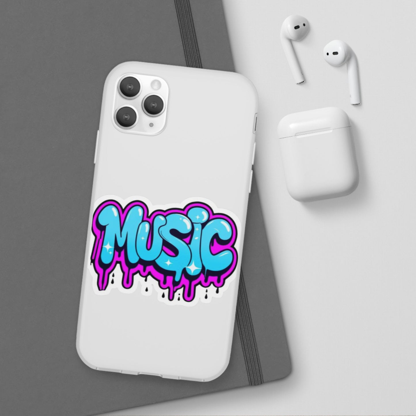Music Graffiti Phone Case — Trendy Flexible Protective Cover