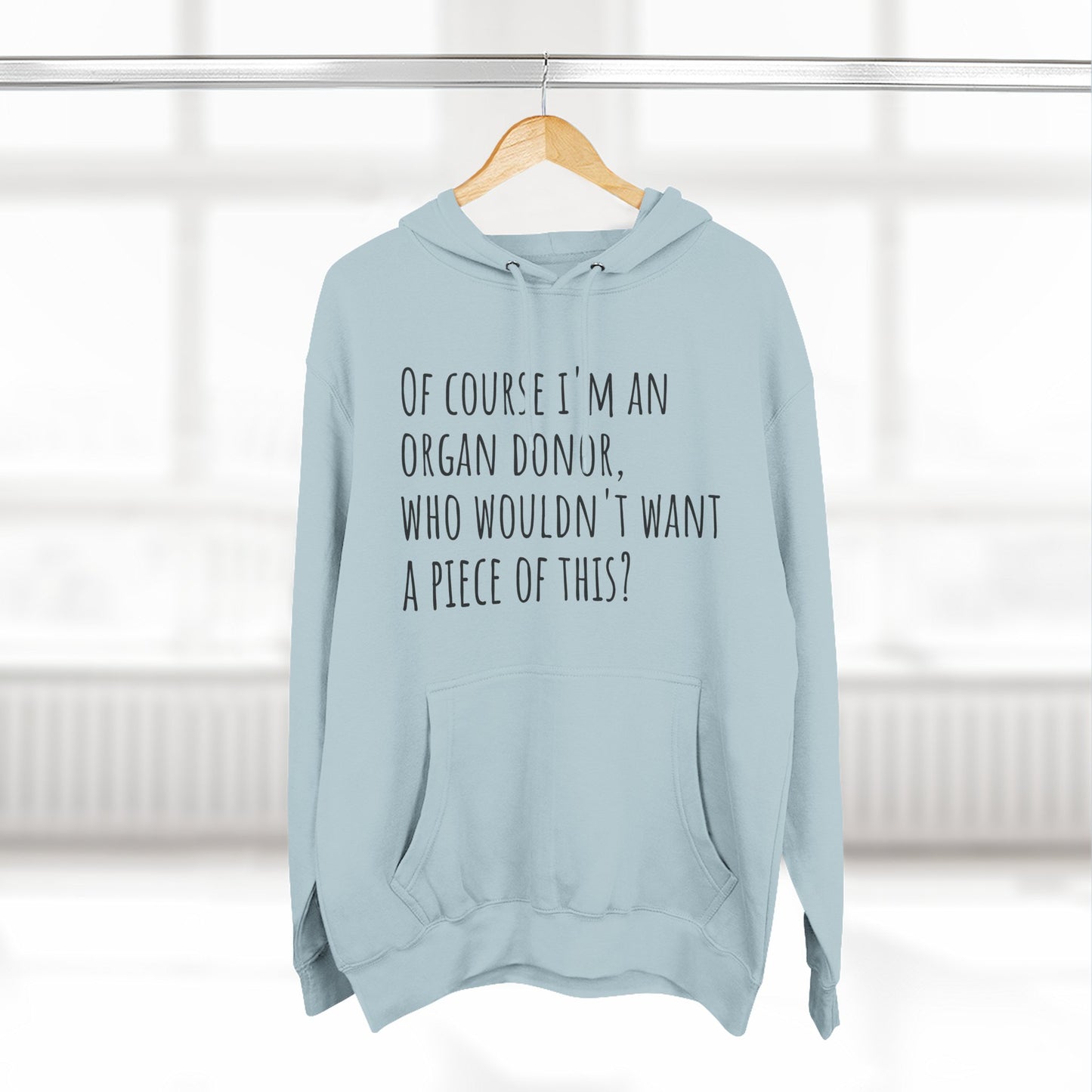 Organ Donor Fleece Hoodie - Funny Gift for Medical Professionals, Casual Wear, Unique Sweatshirt for Fundraisers, Healthcare Apparel