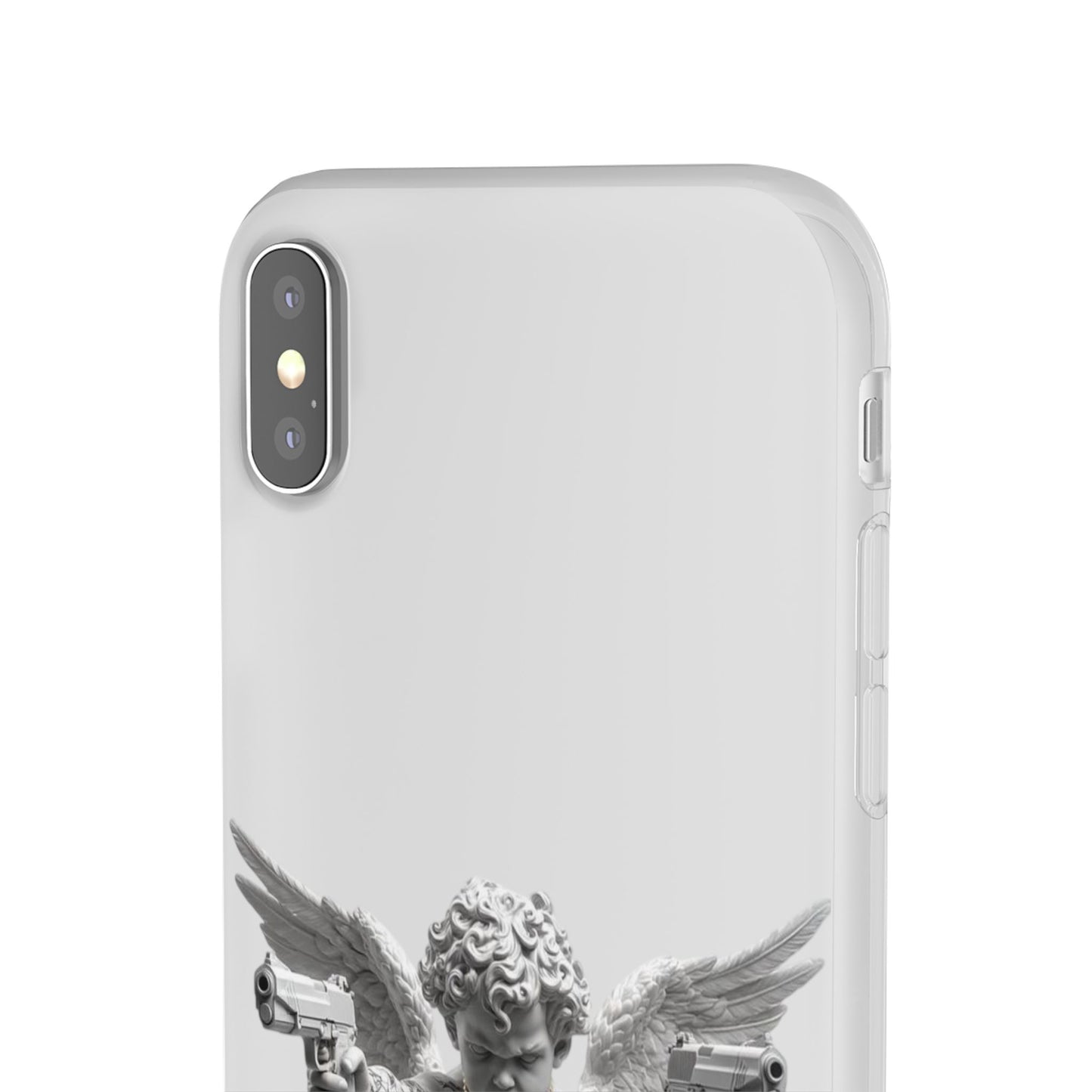 Cherub with Guns Phone Case — Edgy Angel iPhone Case