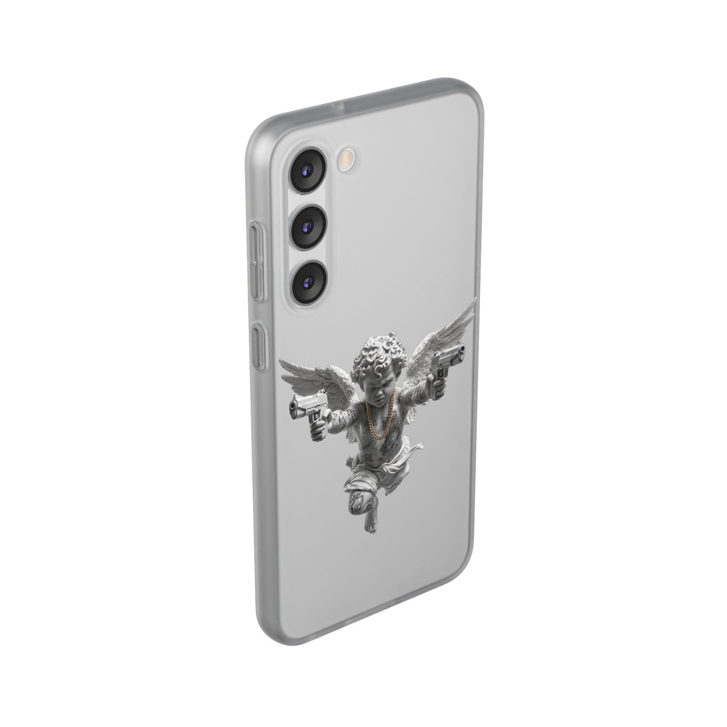 Cherub with Guns Phone Case — Edgy Angel iPhone Case