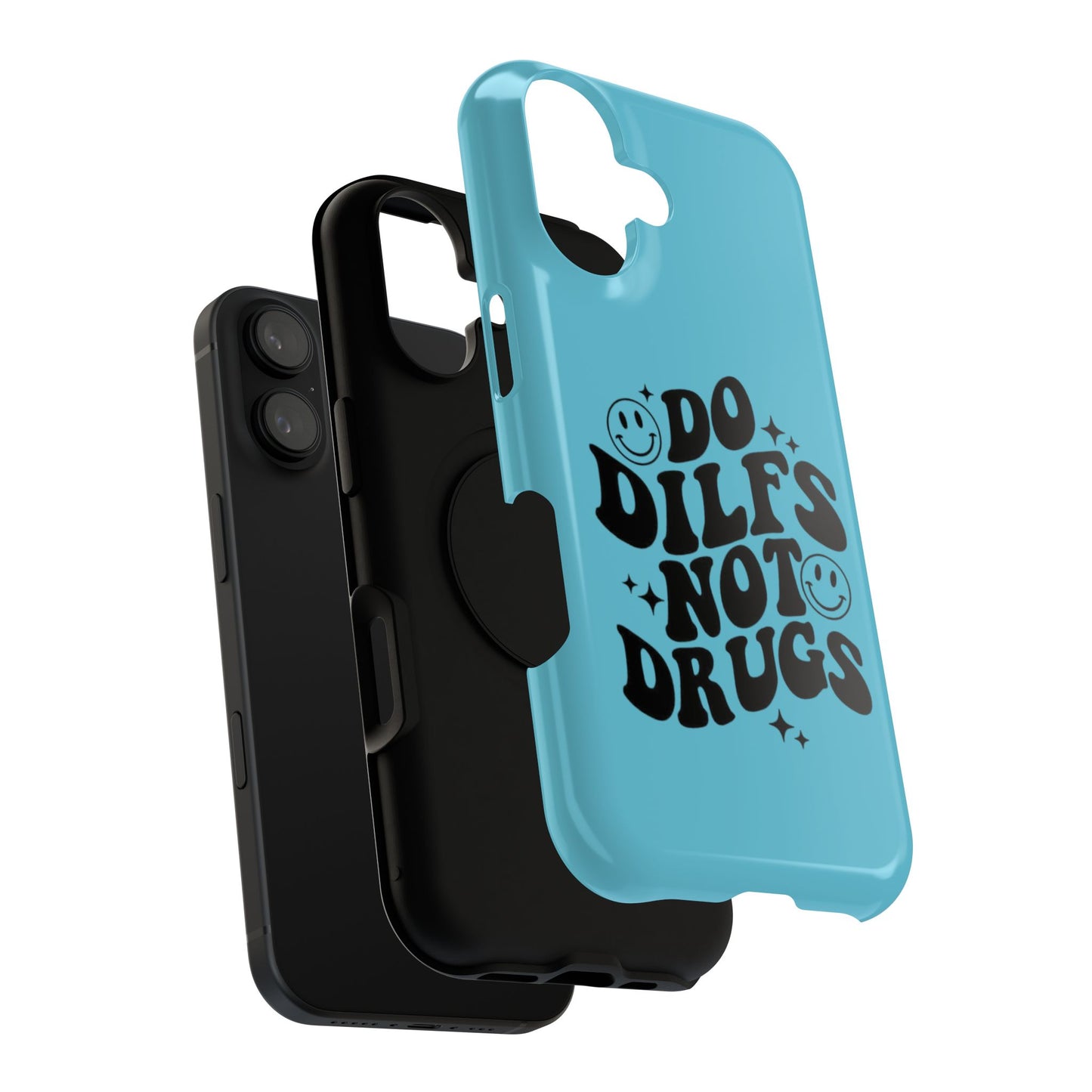Phone Case — "Do Dilfs Not Drugs" Retro Smiley Impact-Resistant Case