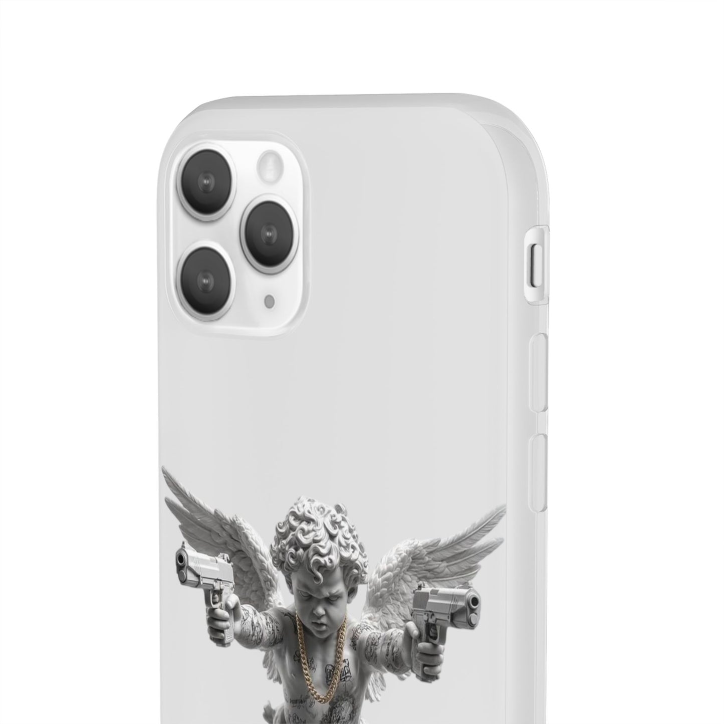 Cherub with Guns Phone Case — Edgy Angel iPhone Case
