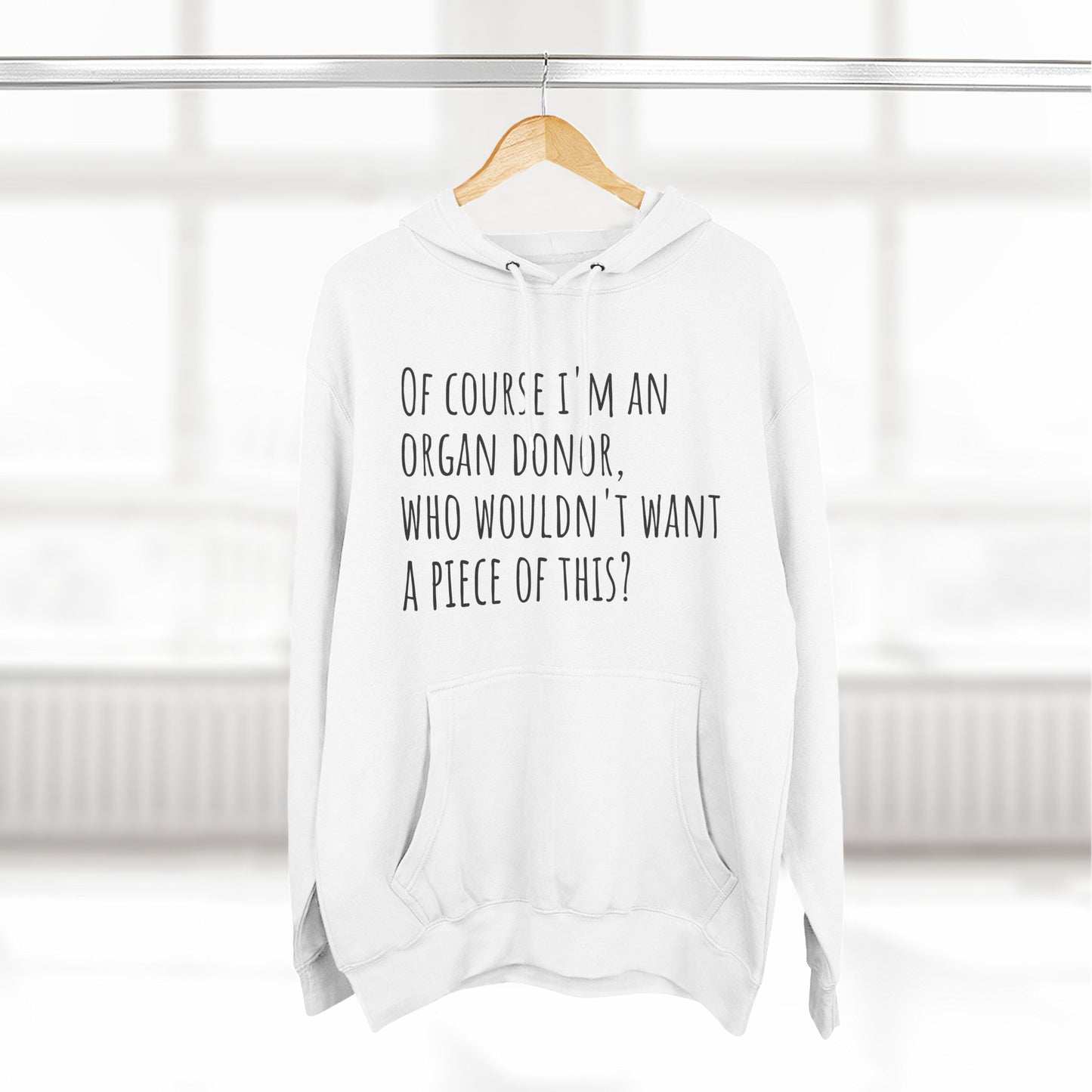 Organ Donor Fleece Hoodie - Funny Gift for Medical Professionals, Casual Wear, Unique Sweatshirt for Fundraisers, Healthcare Apparel