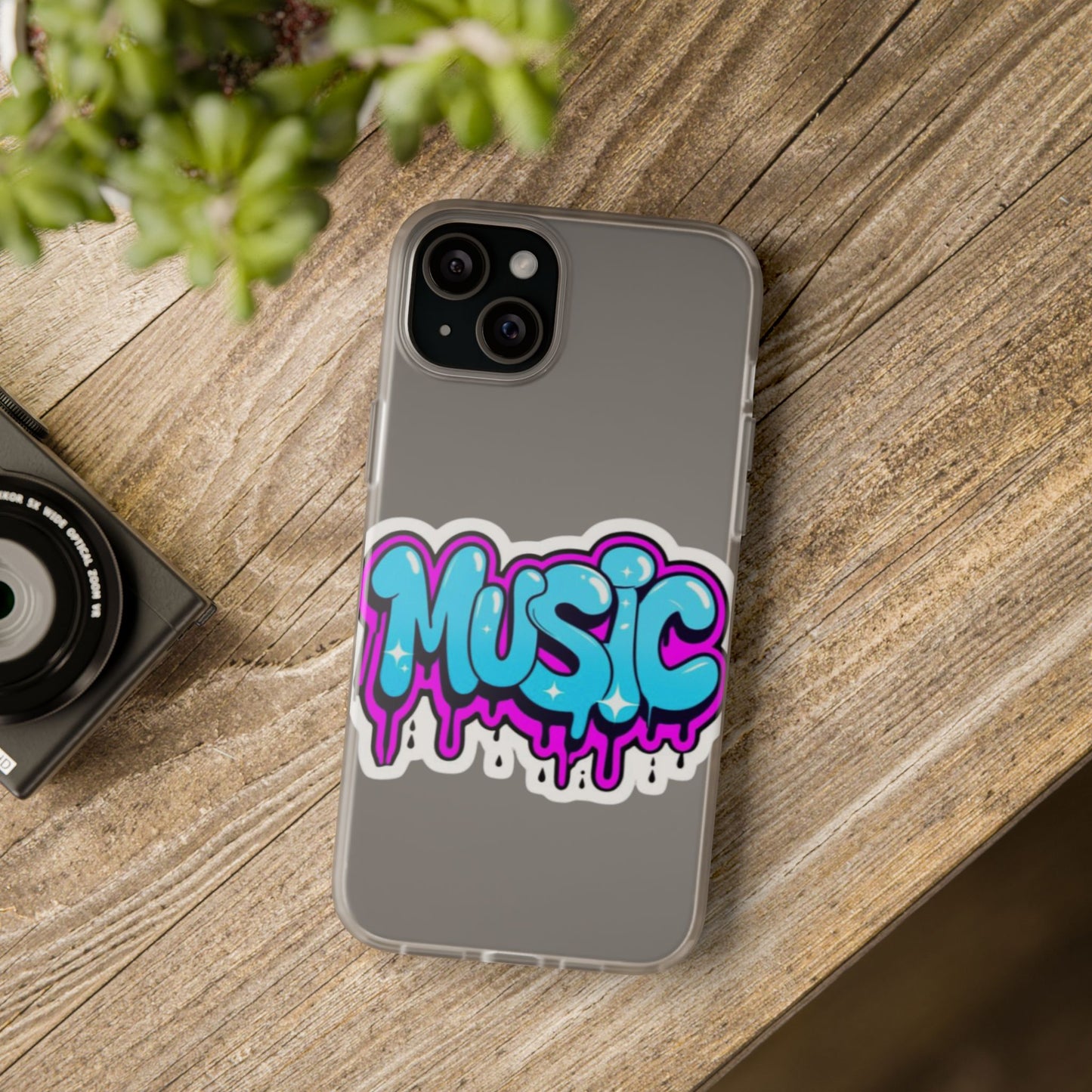 Music Graffiti Phone Case — Trendy Flexible Protective Cover