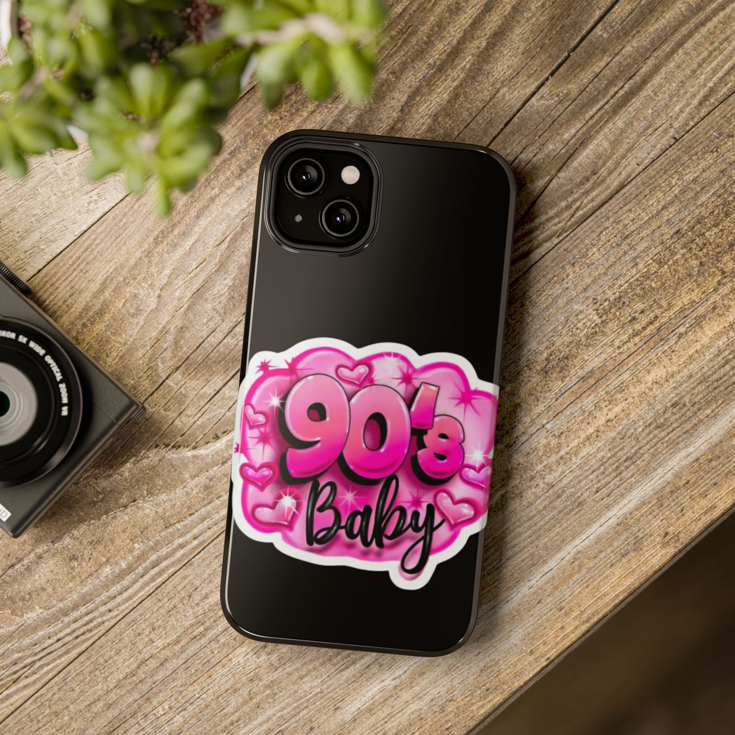 Impact-Resistant Case — "90's Baby" Pink Retro Graphic