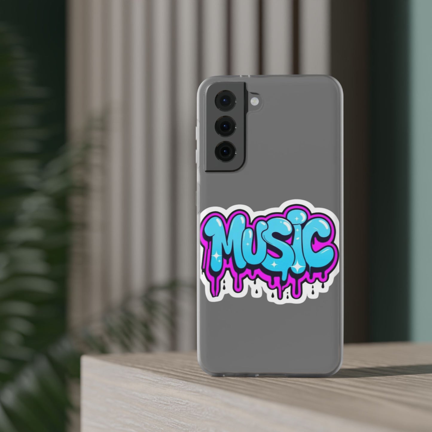 Music Graffiti Phone Case — Trendy Flexible Protective Cover