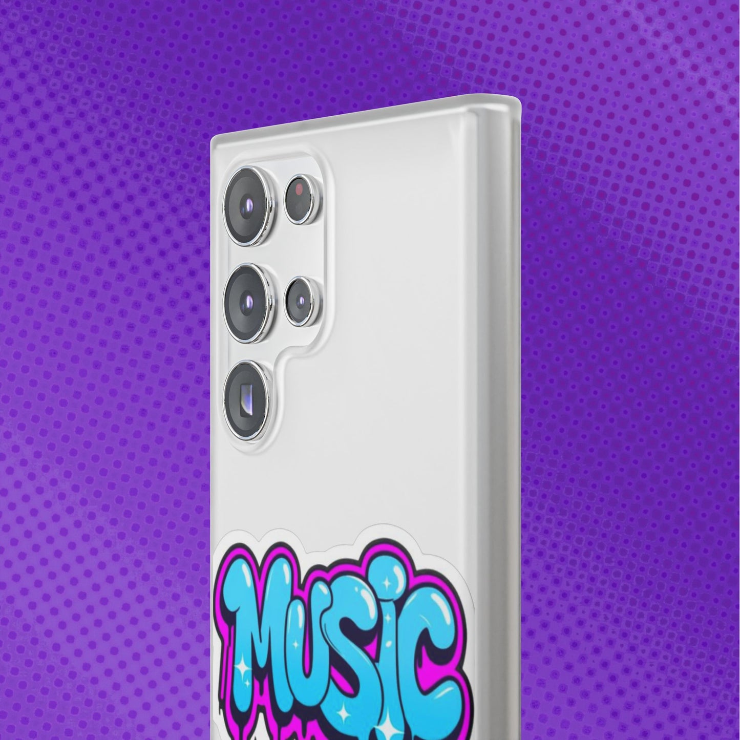 Music Graffiti Phone Case — Trendy Flexible Protective Cover