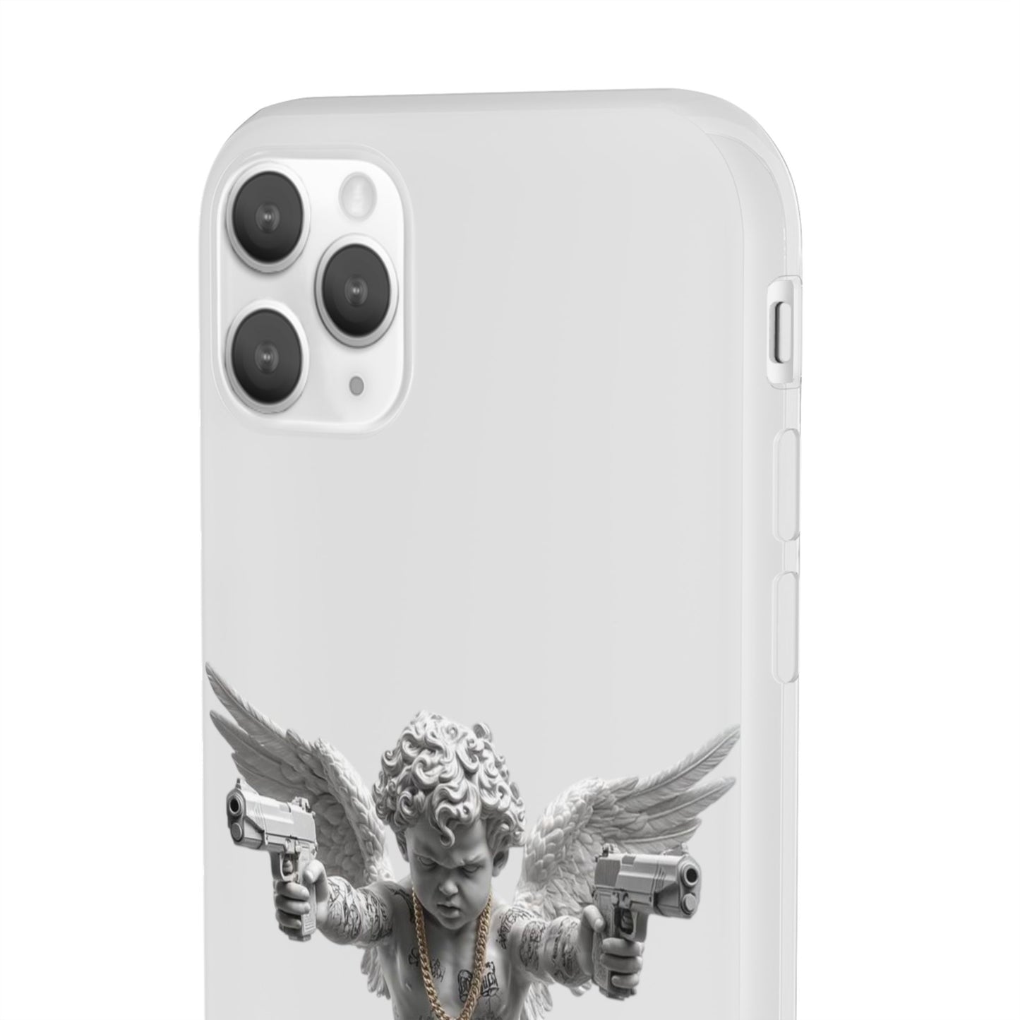 Cherub with Guns Phone Case — Edgy Angel iPhone Case