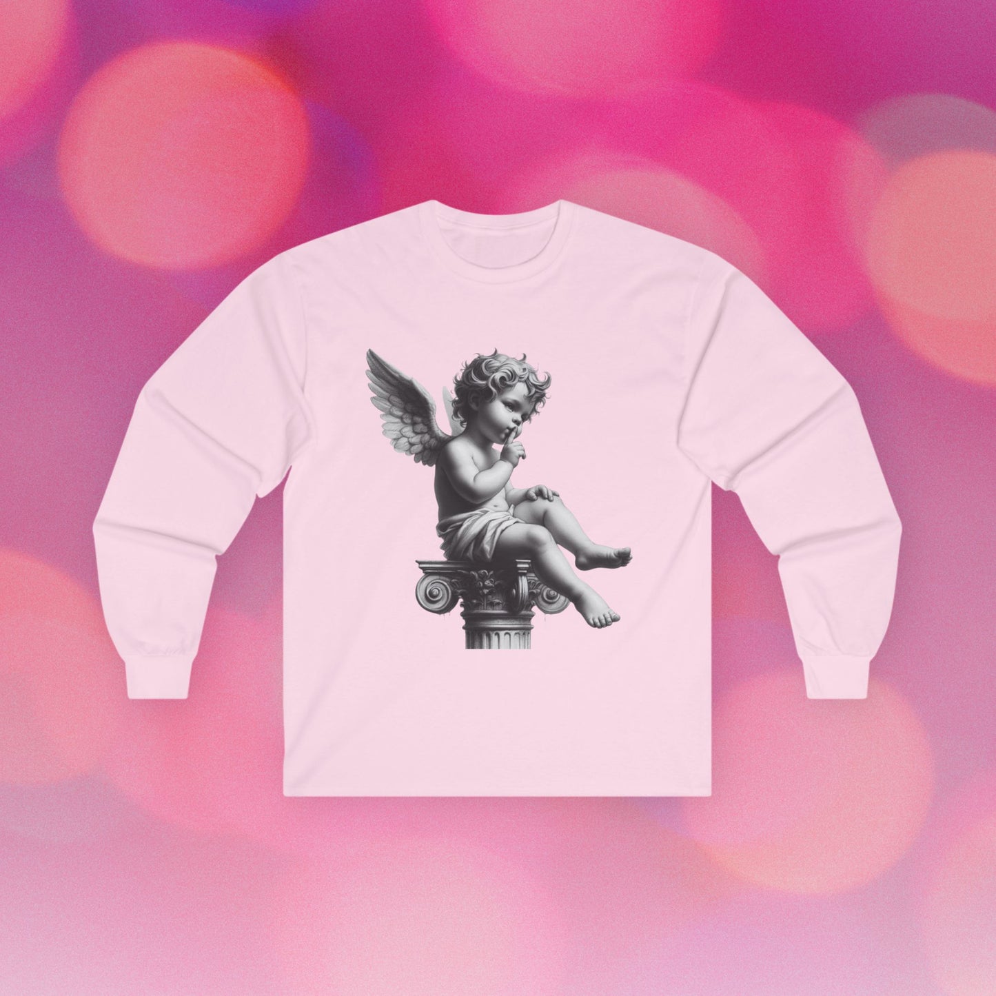 Cherub Angel Graphic Long Sleeve Tee