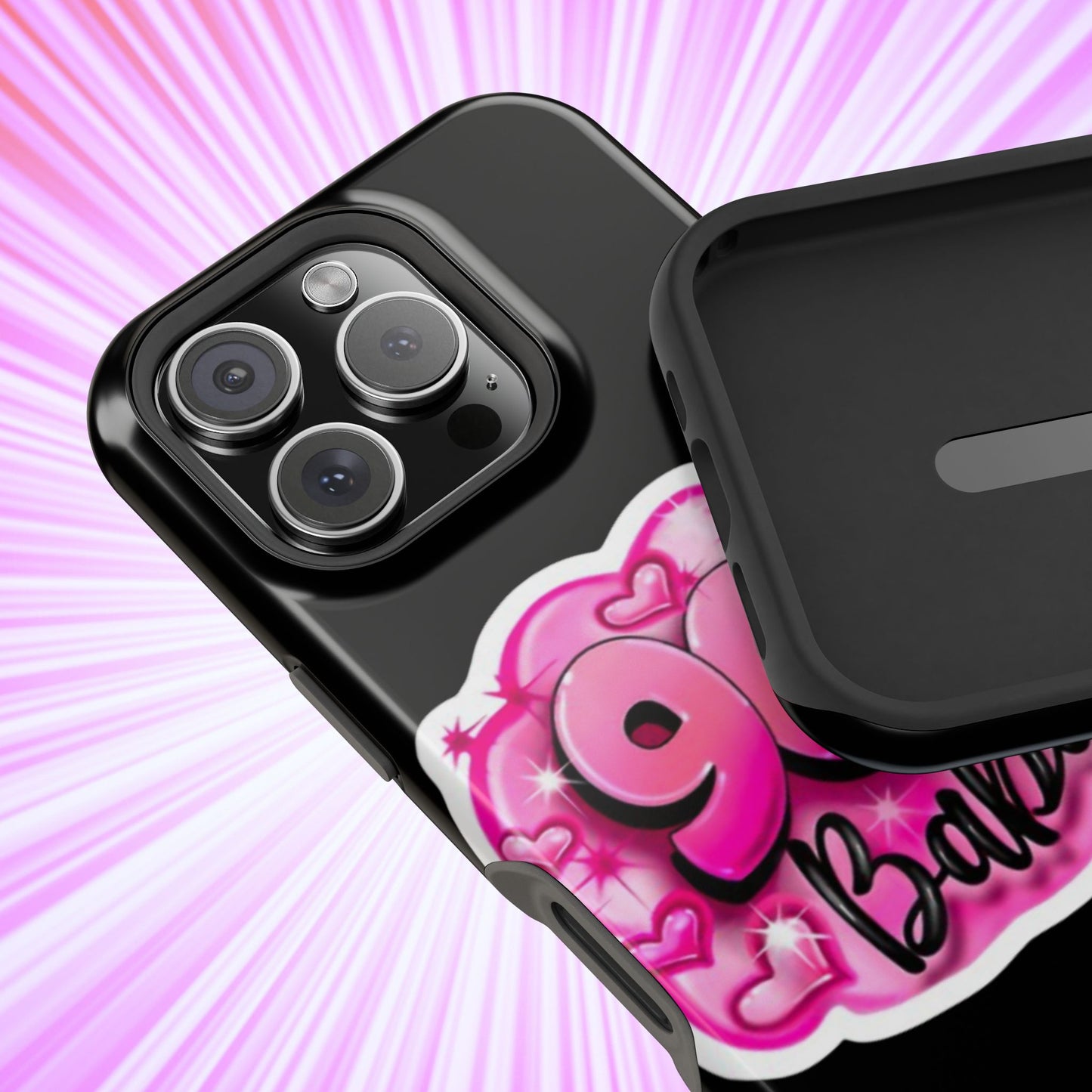 Impact-Resistant Case — "90's Baby" Pink Retro Graphic