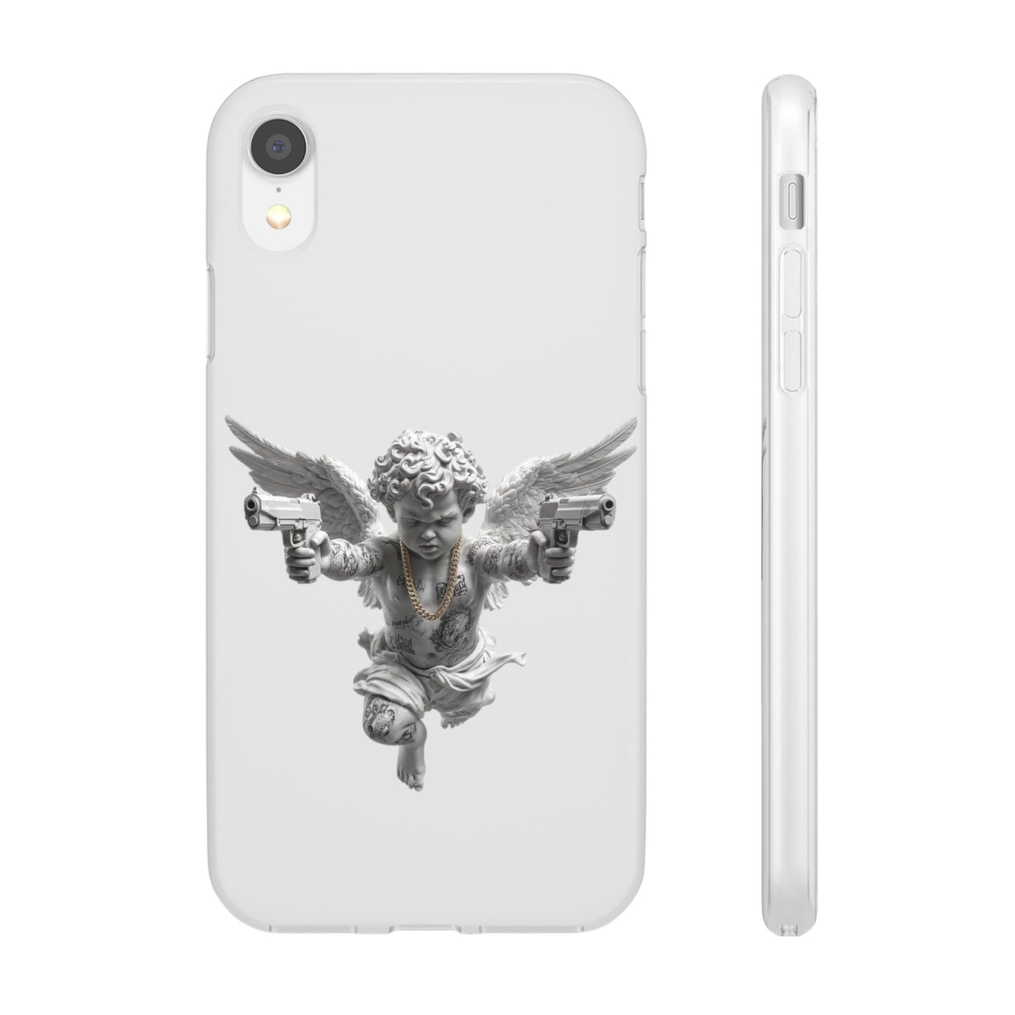 Cherub with Guns Phone Case — Edgy Angel iPhone Case