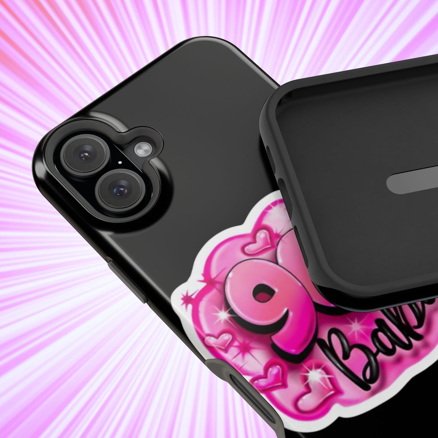 Impact-Resistant Case — "90's Baby" Pink Retro Graphic