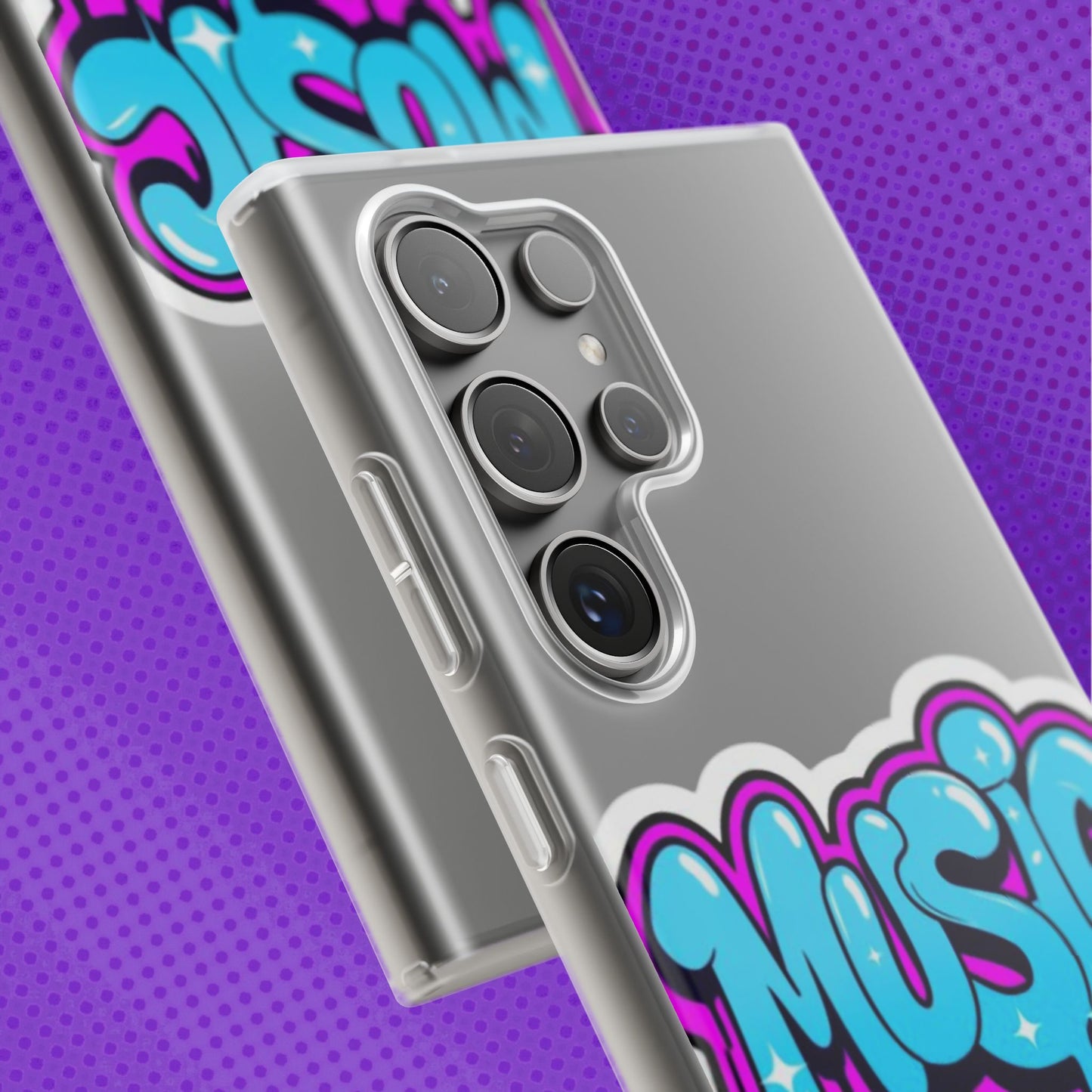 Music Graffiti Phone Case — Trendy Flexible Protective Cover