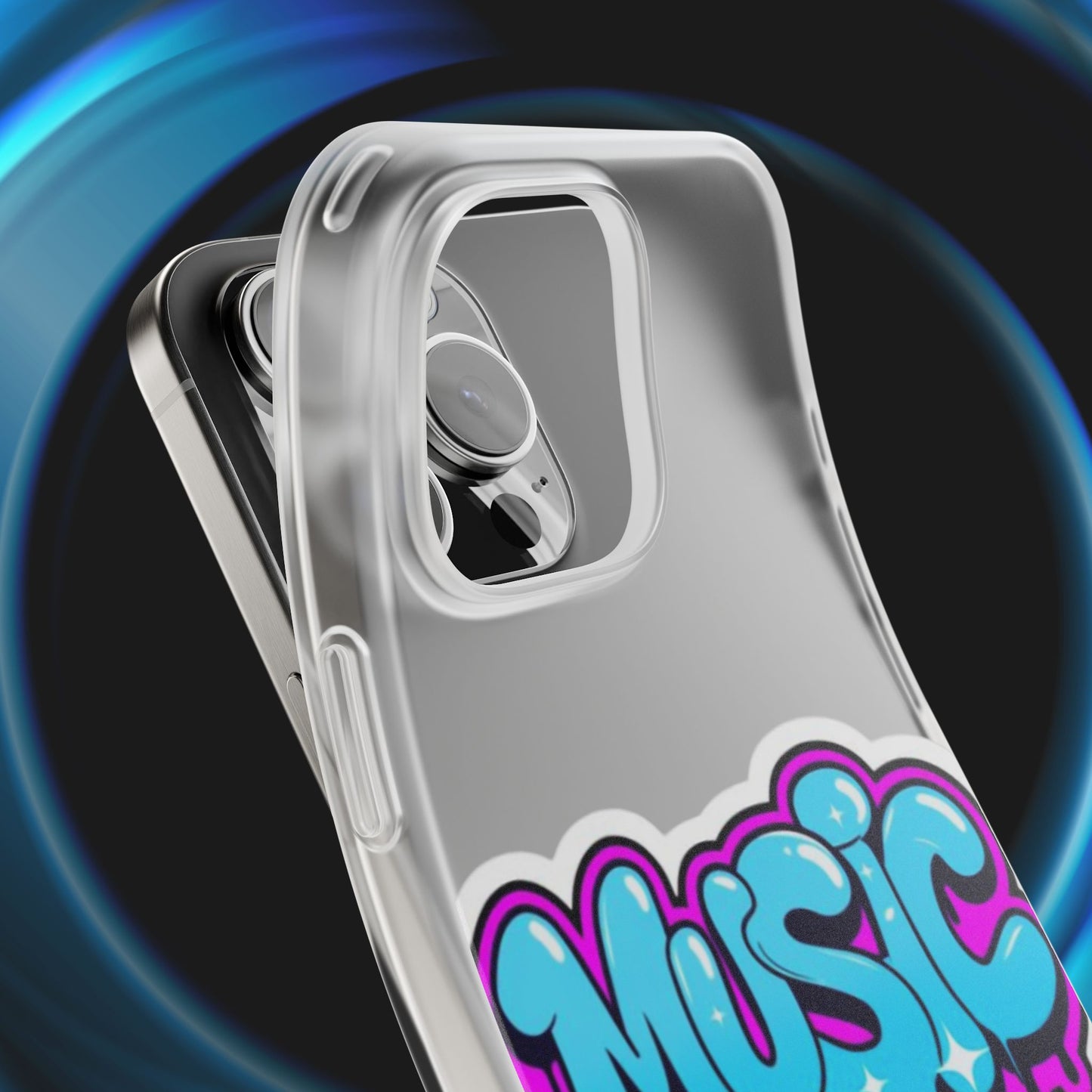 Music Graffiti Phone Case — Trendy Flexible Protective Cover