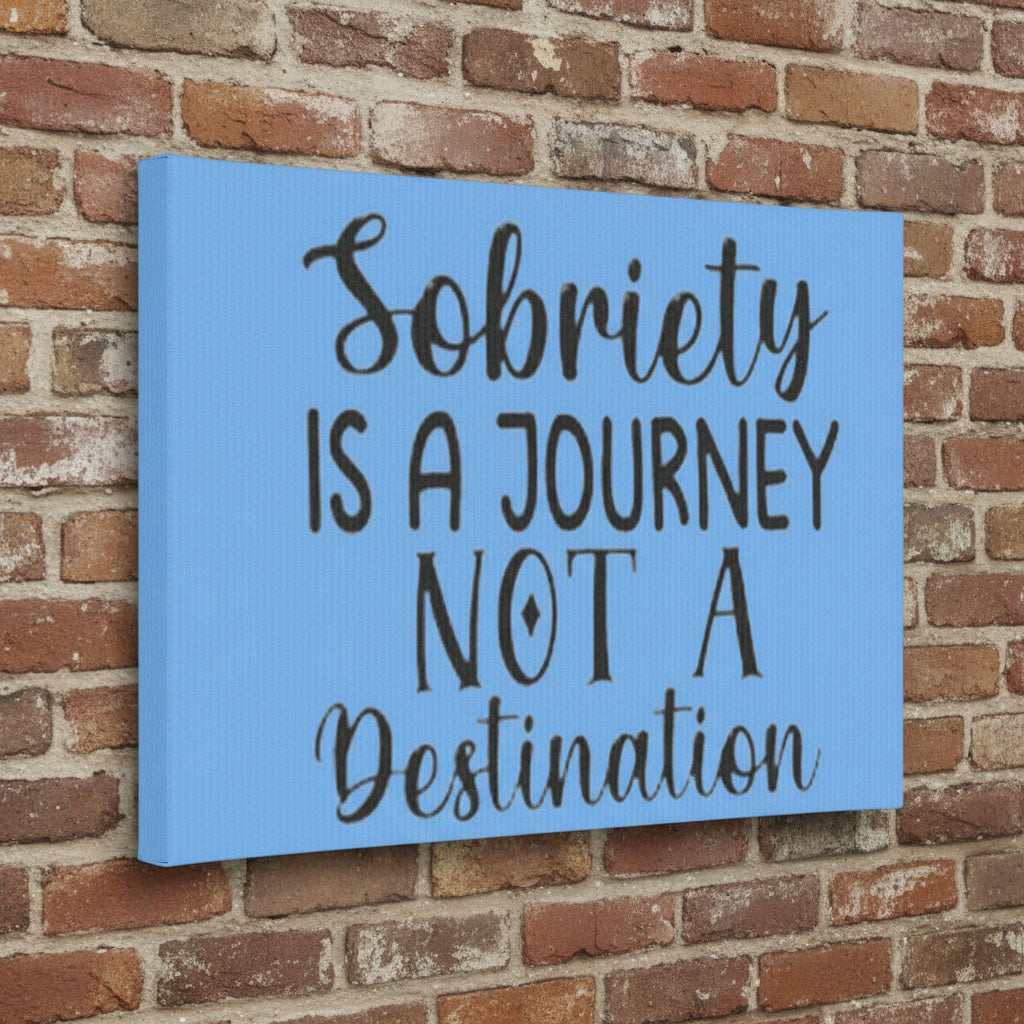 Canvas Tile - Sobriety is a Journey Wall Decor