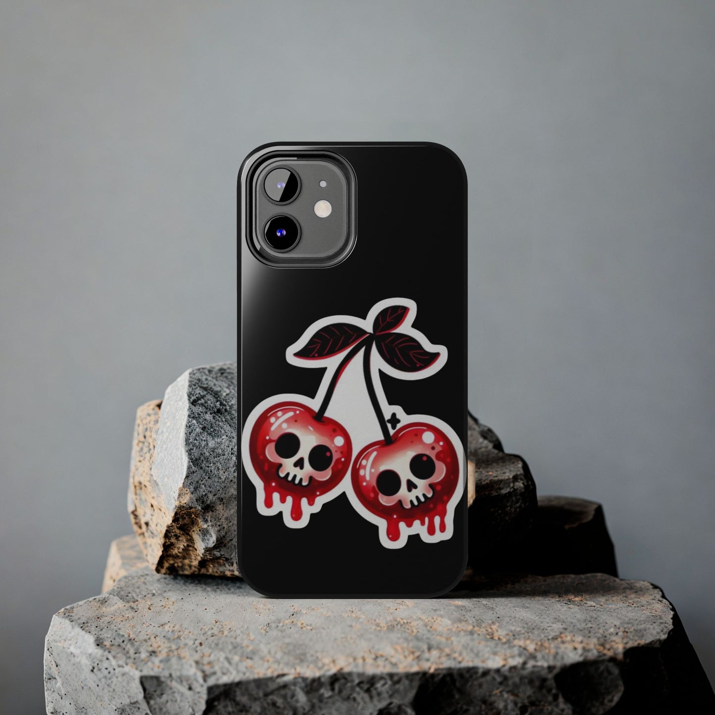 Tough Phone Case — Dripping Skull Cherries Graphic
