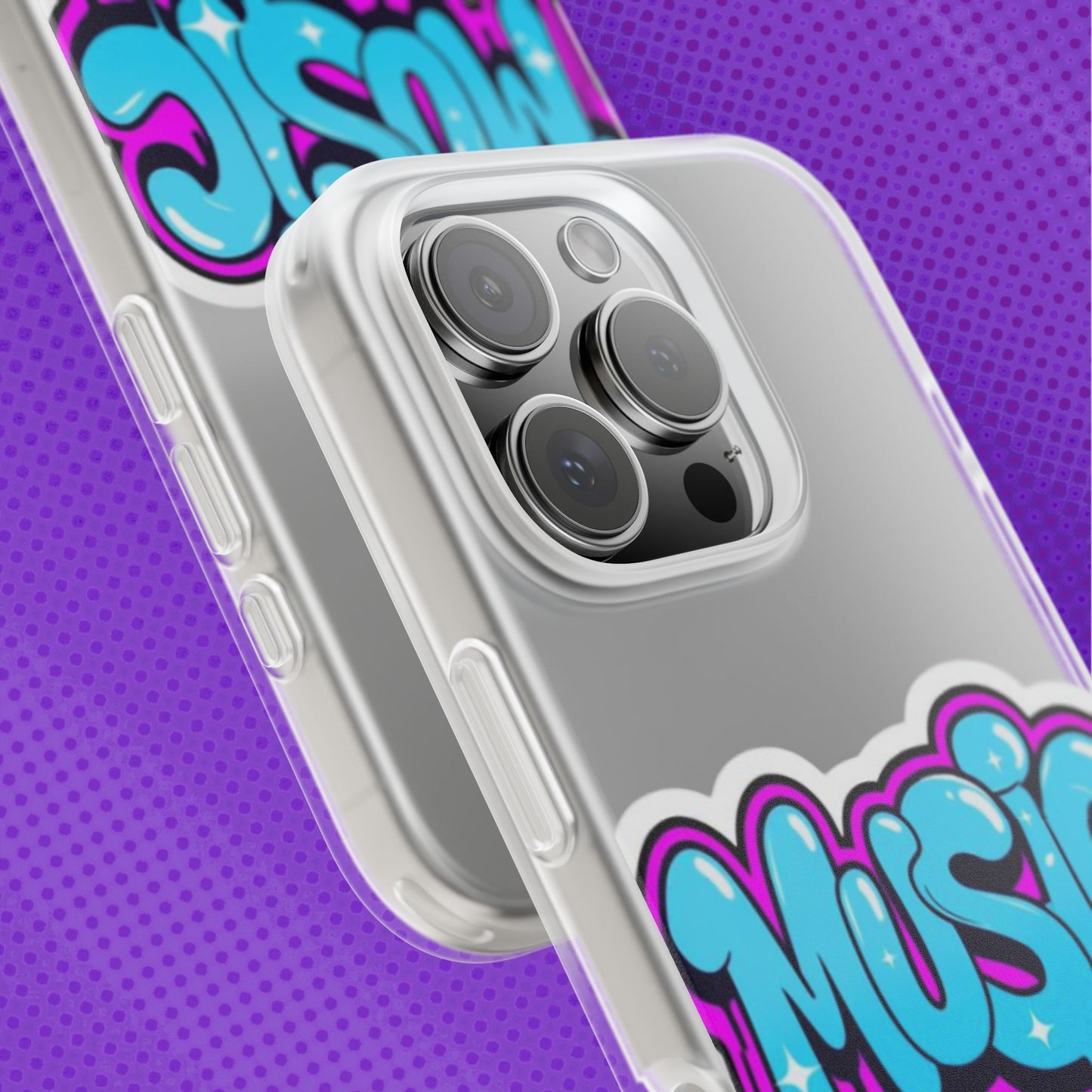 Music Graffiti Phone Case — Trendy Flexible Protective Cover