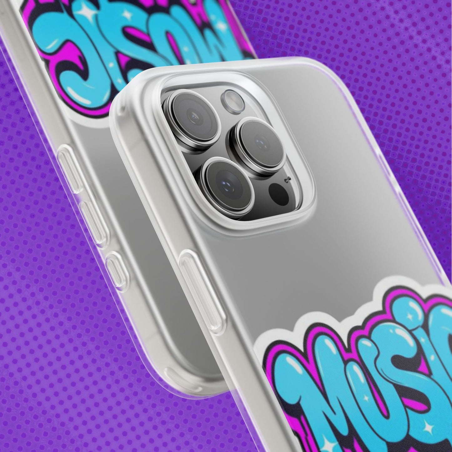 Music Graffiti Phone Case — Trendy Flexible Protective Cover