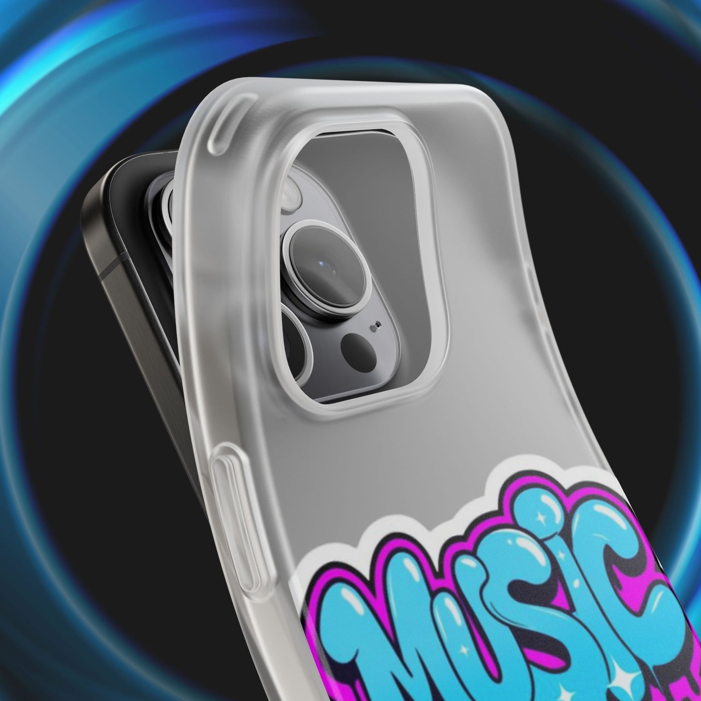 Music Graffiti Phone Case — Trendy Flexible Protective Cover