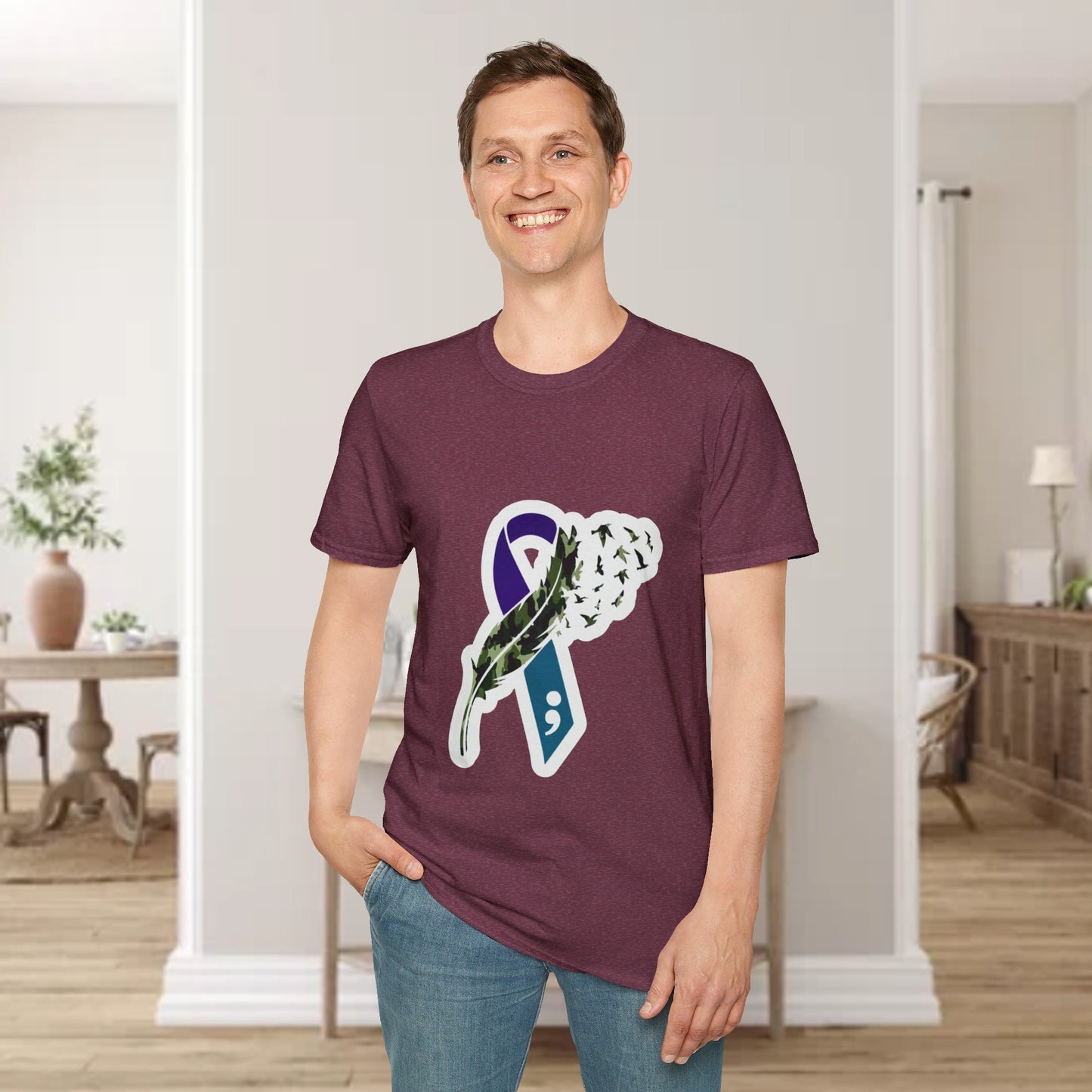 Suicide Awareness Unisex Softstyle T-Shirt (men’s)