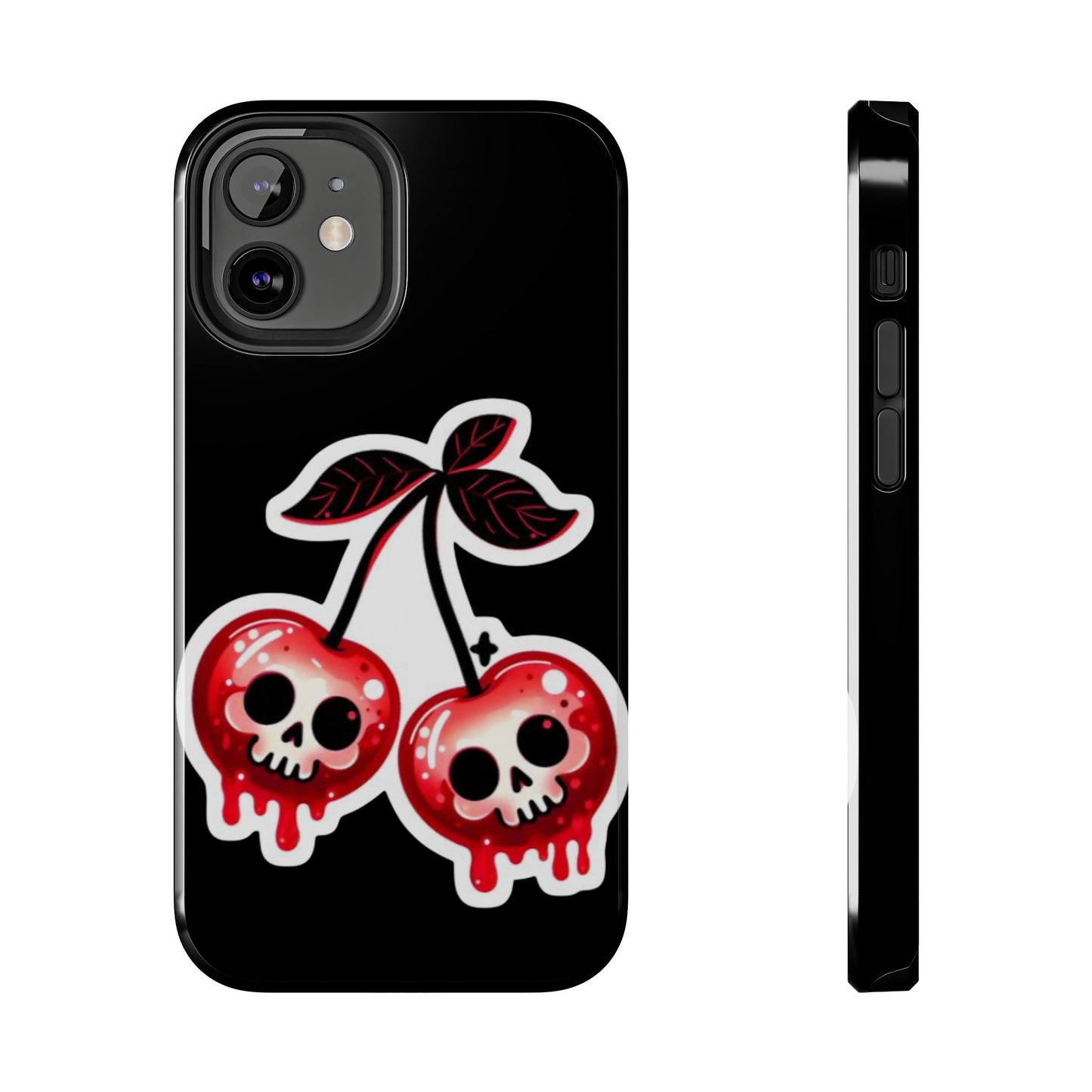 Tough Phone Case — Dripping Skull Cherries Graphic