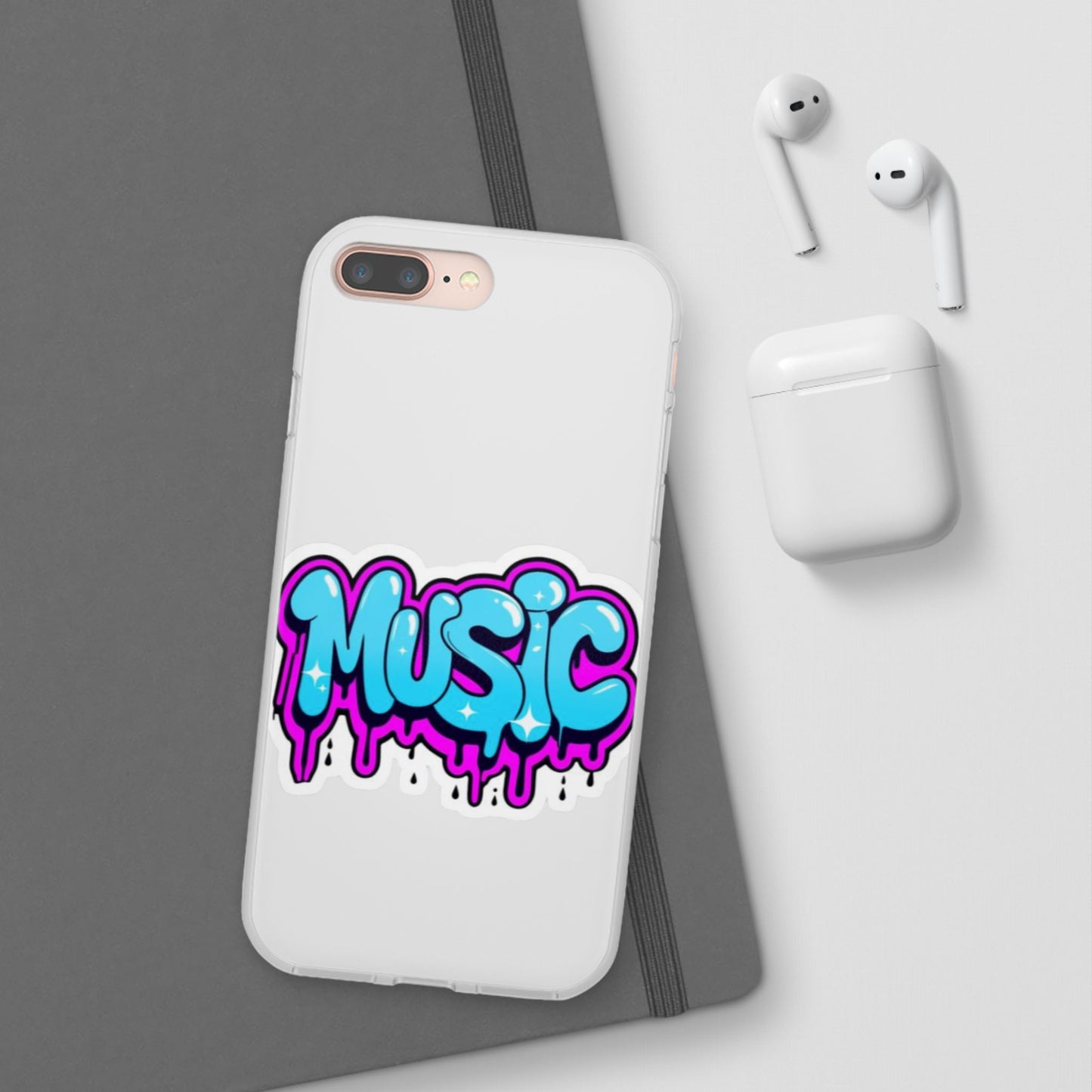 Music Graffiti Phone Case — Trendy Flexible Protective Cover
