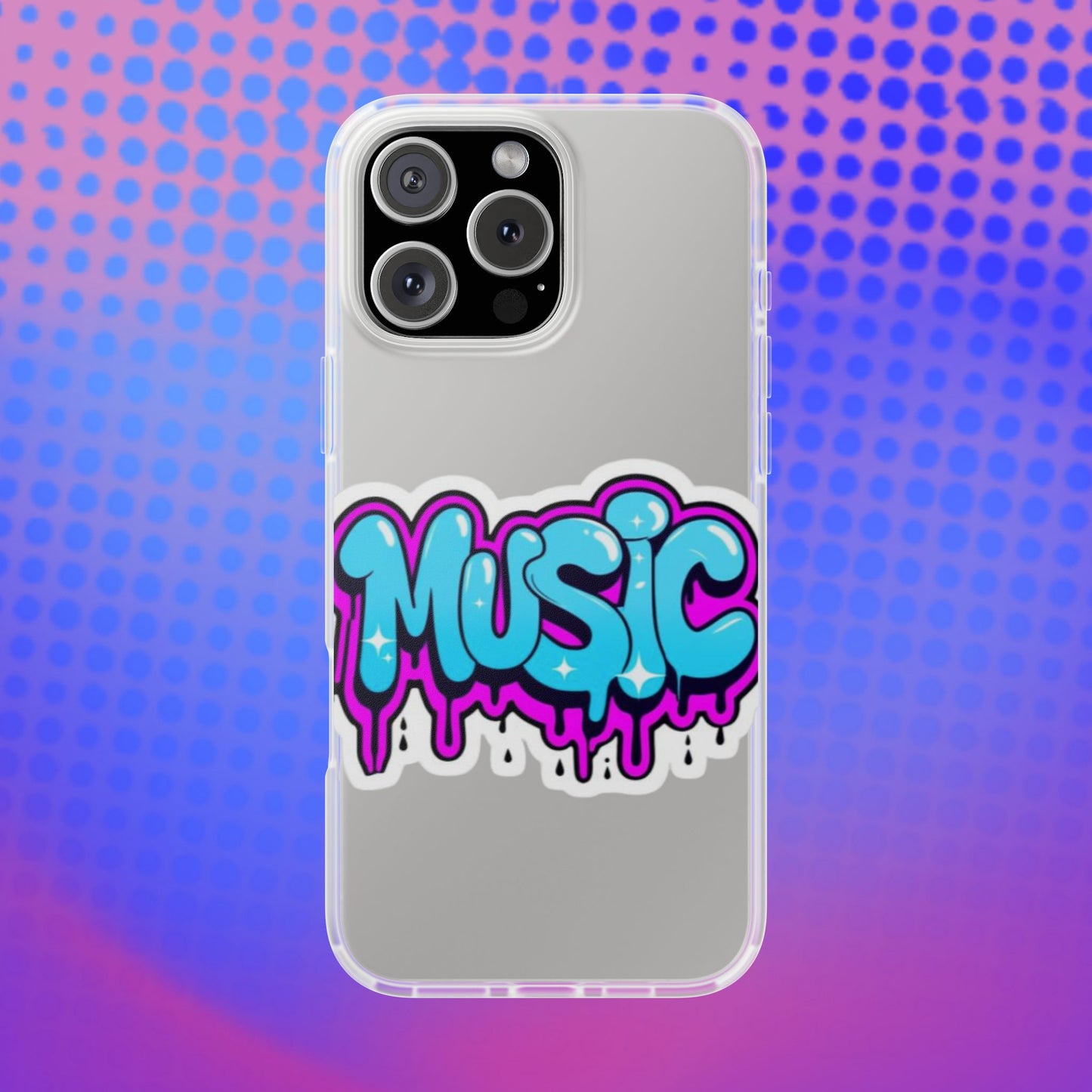 Music Graffiti Phone Case — Trendy Flexible Protective Cover