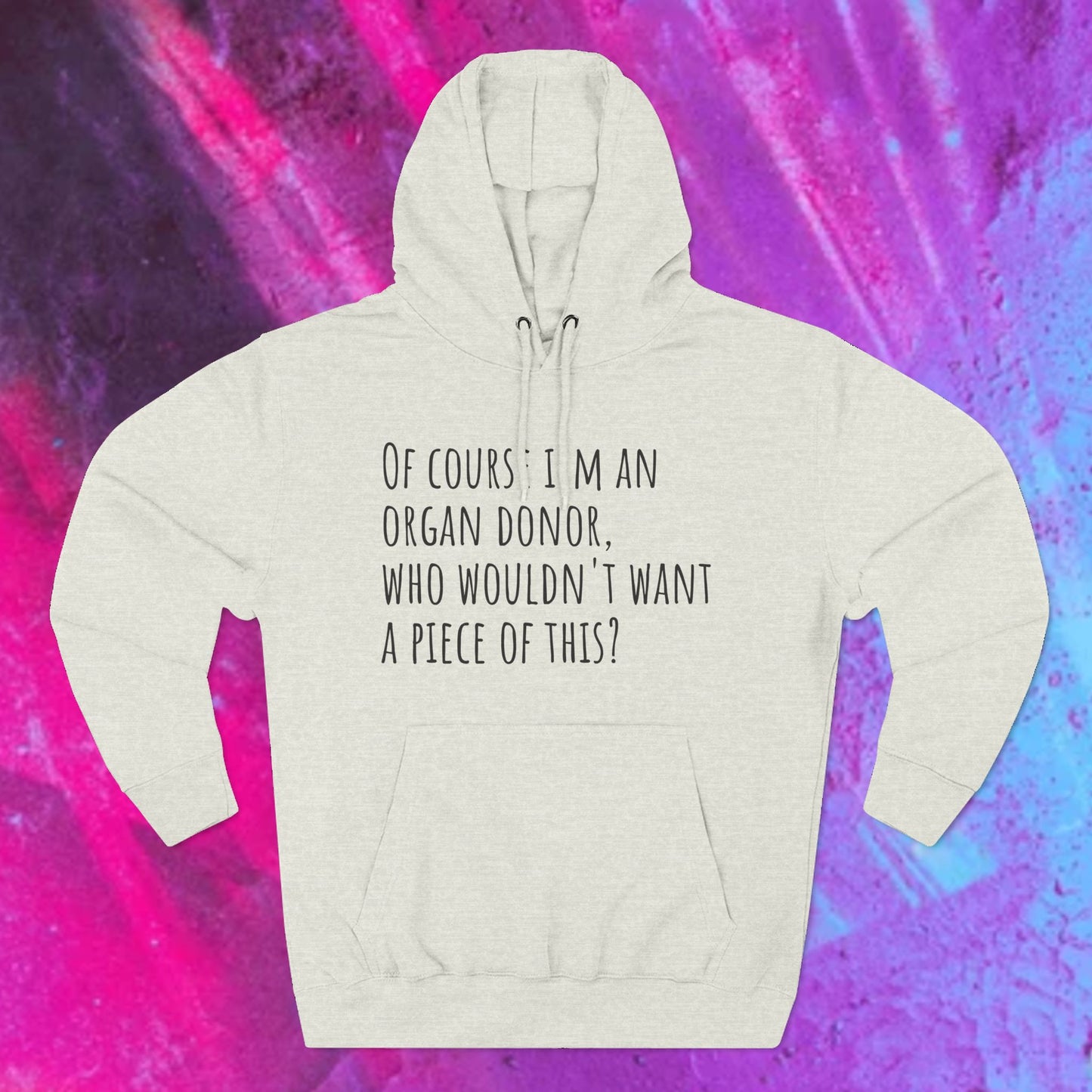 Organ Donor Fleece Hoodie - Funny Gift for Medical Professionals, Casual Wear, Unique Sweatshirt for Fundraisers, Healthcare Apparel