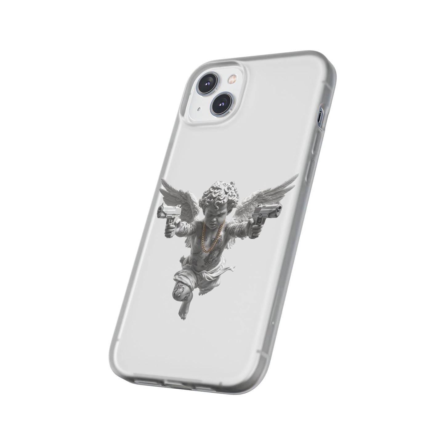 Cherub with Guns Phone Case — Edgy Angel iPhone Case