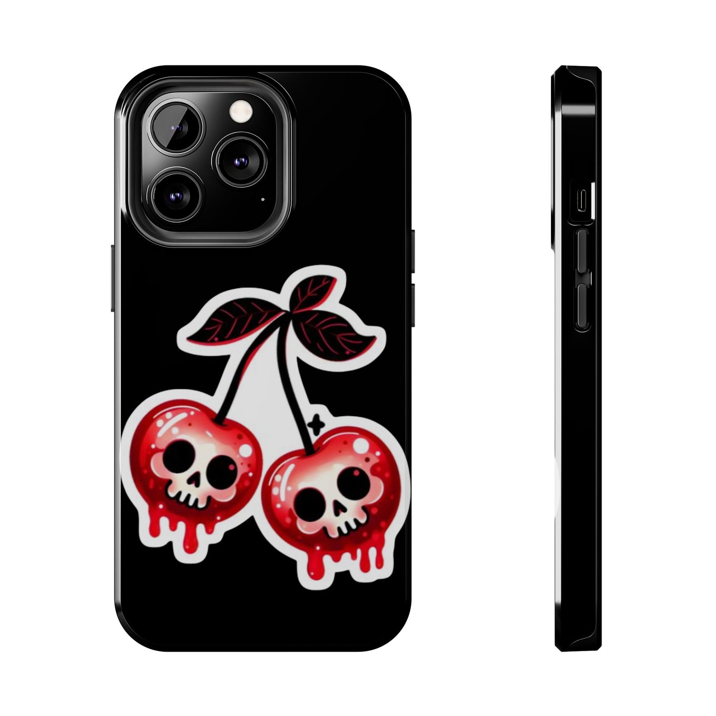 Tough Phone Case — Dripping Skull Cherries Graphic