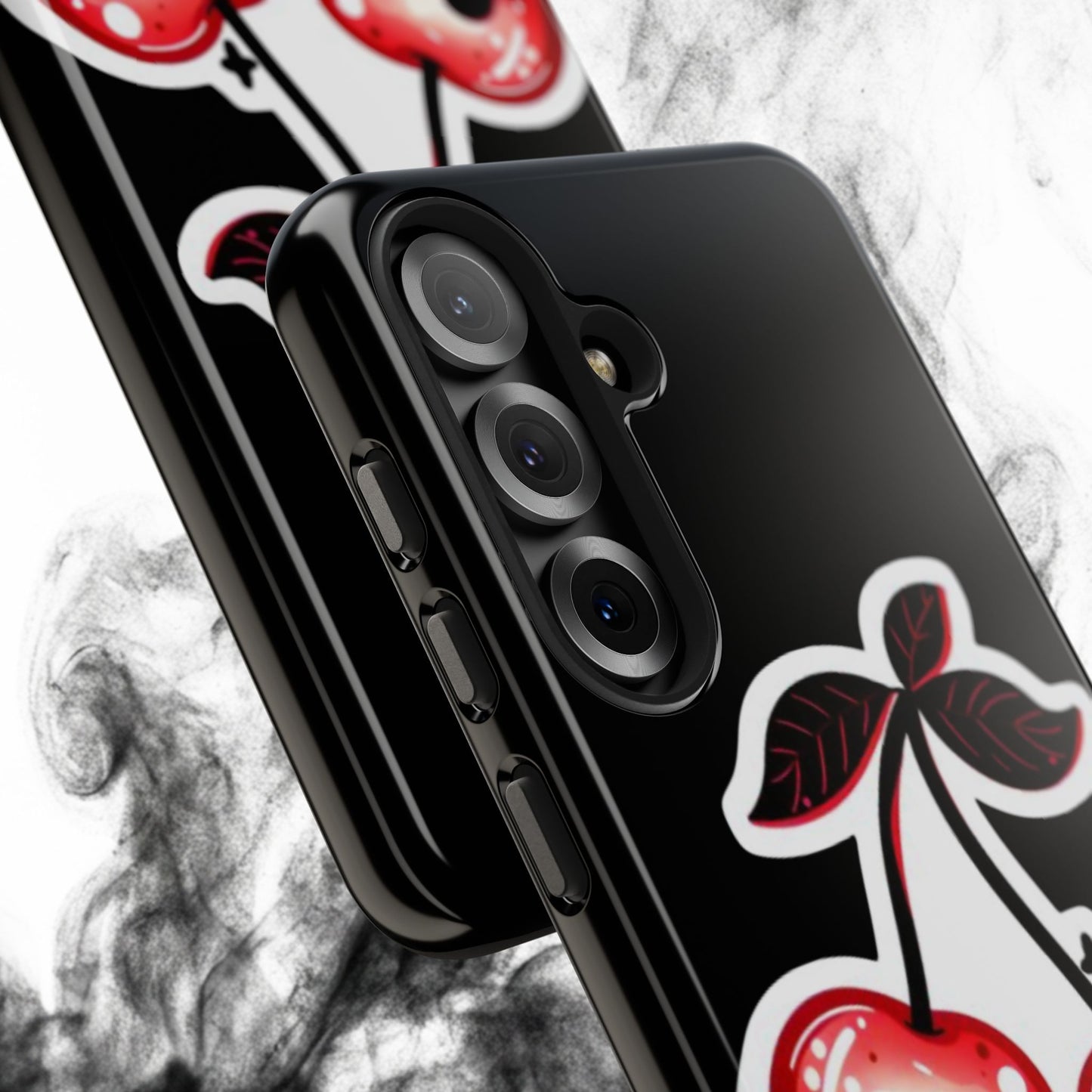 Tough Phone Case — Dripping Skull Cherries Graphic