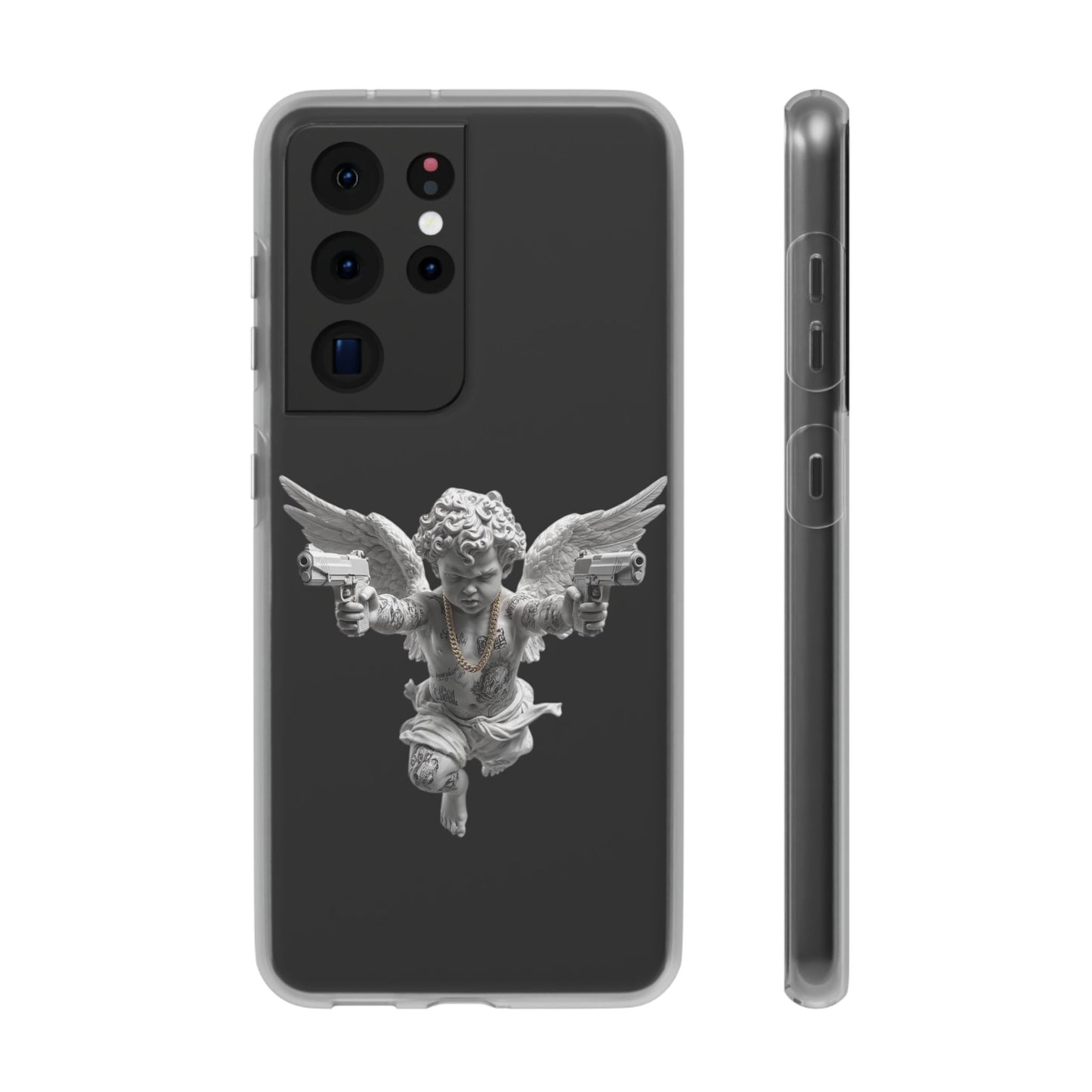 Cherub with Guns Phone Case — Edgy Angel iPhone Case